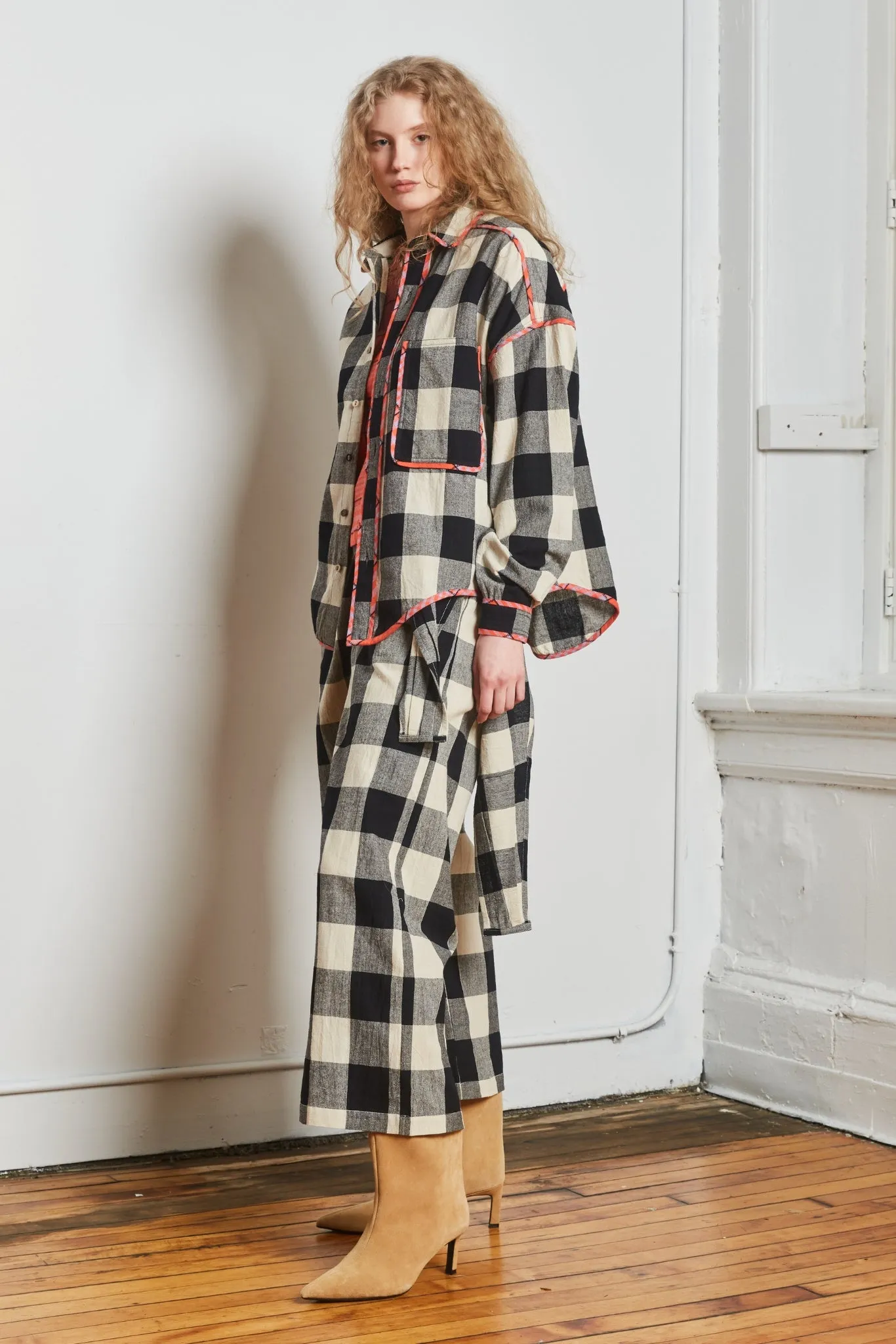 ARTIST SHIRT | MONO CHEX X HIBISCUS GRID sold by Rujuta Sheth product image thumbnail 4