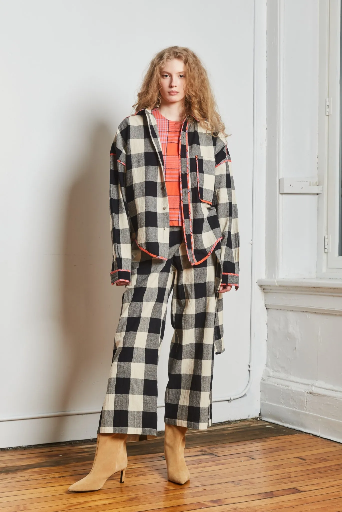 ARTIST SHIRT | MONO CHEX X HIBISCUS GRID sold by Rujuta Sheth product image thumbnail 2