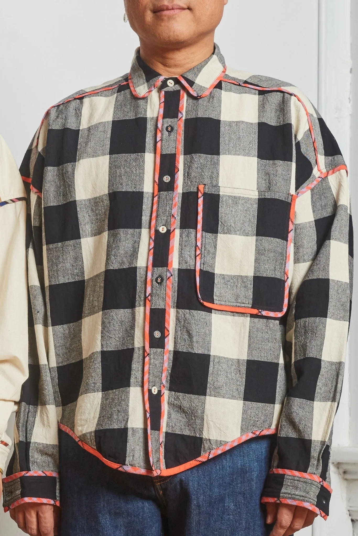 ARTIST SHIRT | MONO CHEX X HIBISCUS GRID sold by Rujuta Sheth