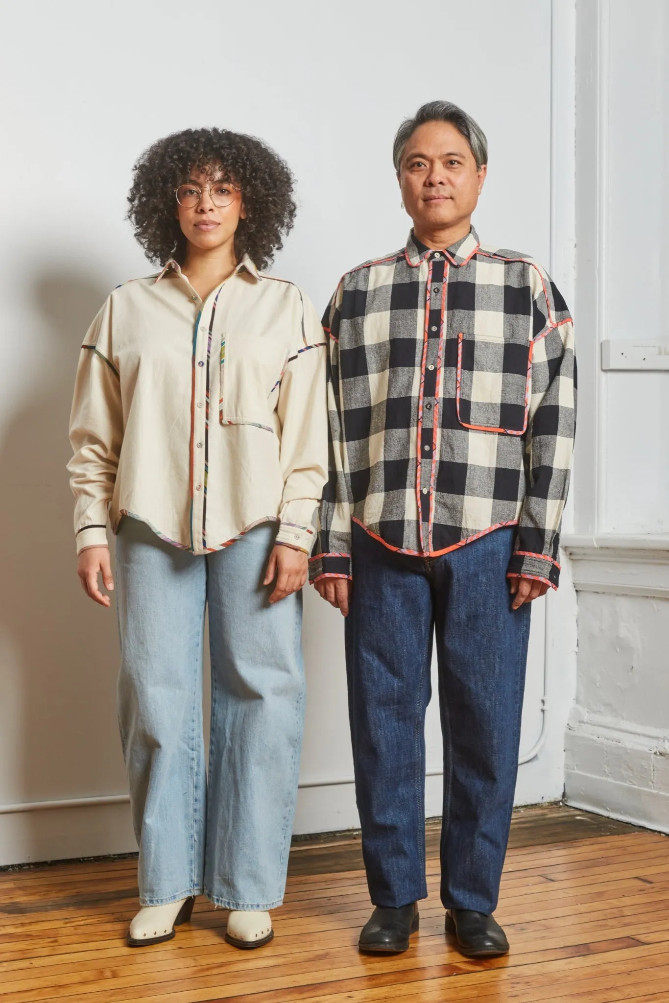 ARTIST SHIRT | MONO CHEX X HIBISCUS GRID sold by Rujuta Sheth product image thumbnail 5