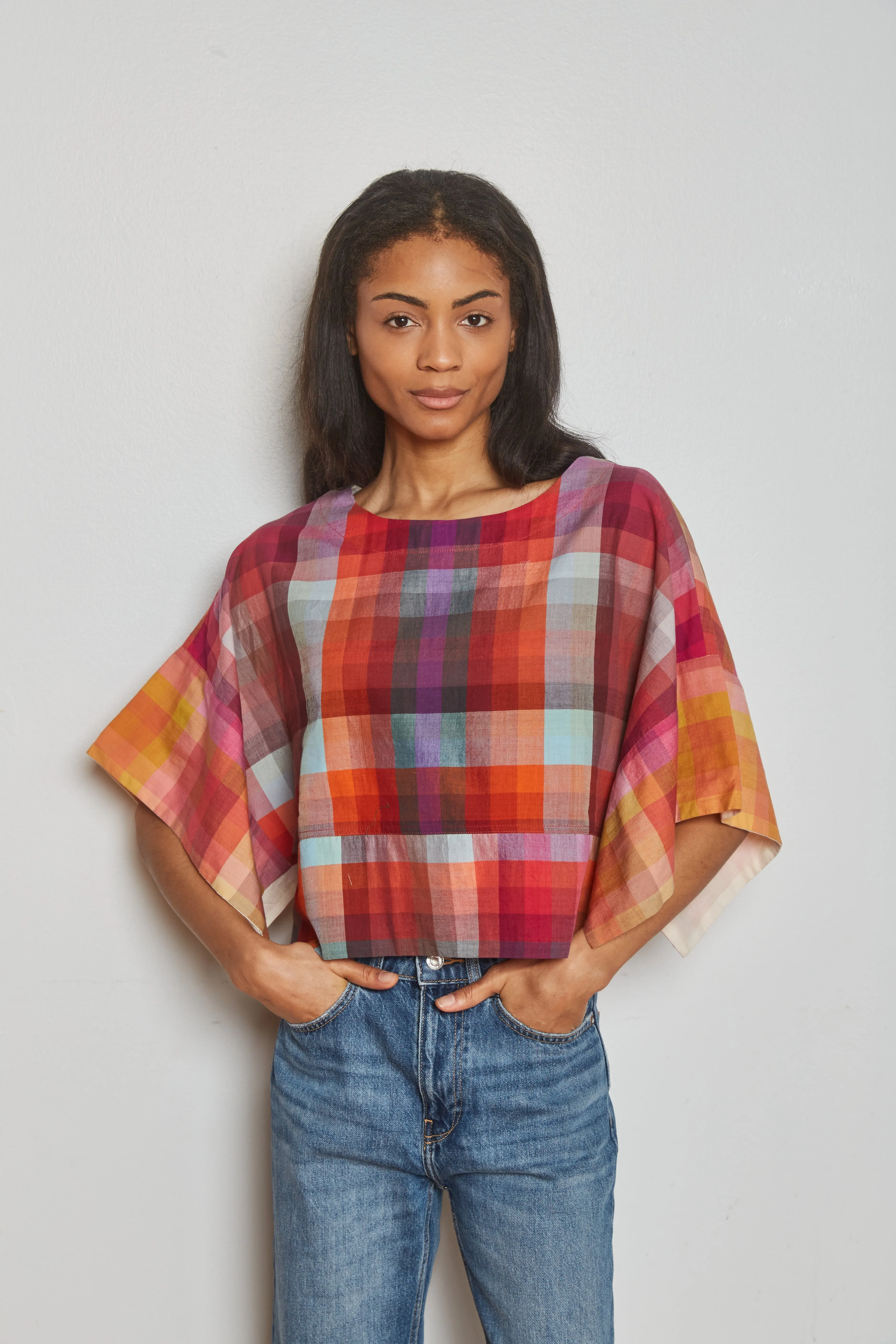 MIRA TOP | ORCHARD CHEX sold by Rujuta Sheth product image thumbnail 5