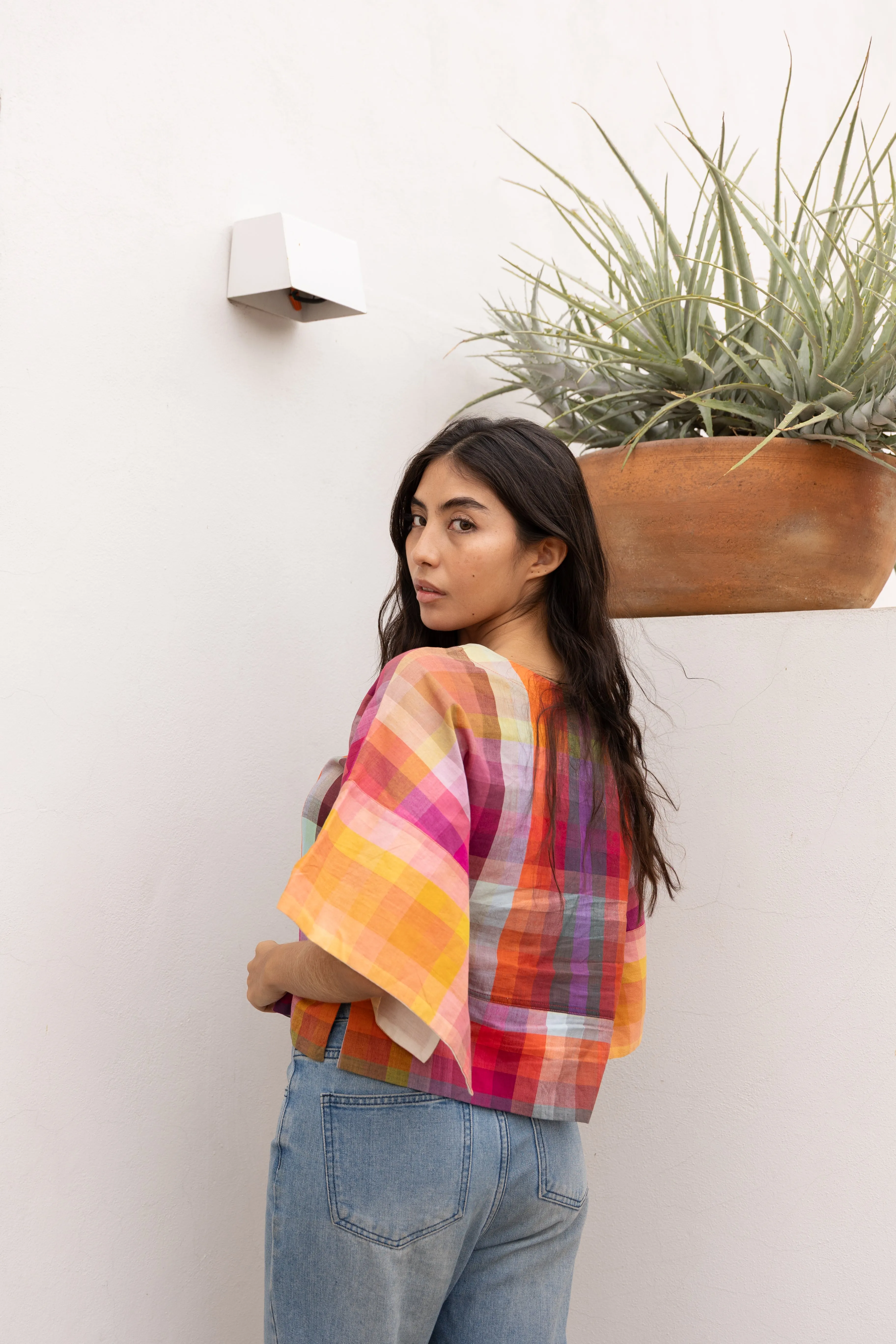MIRA TOP | ORCHARD CHEX sold by Rujuta Sheth product image thumbnail 2