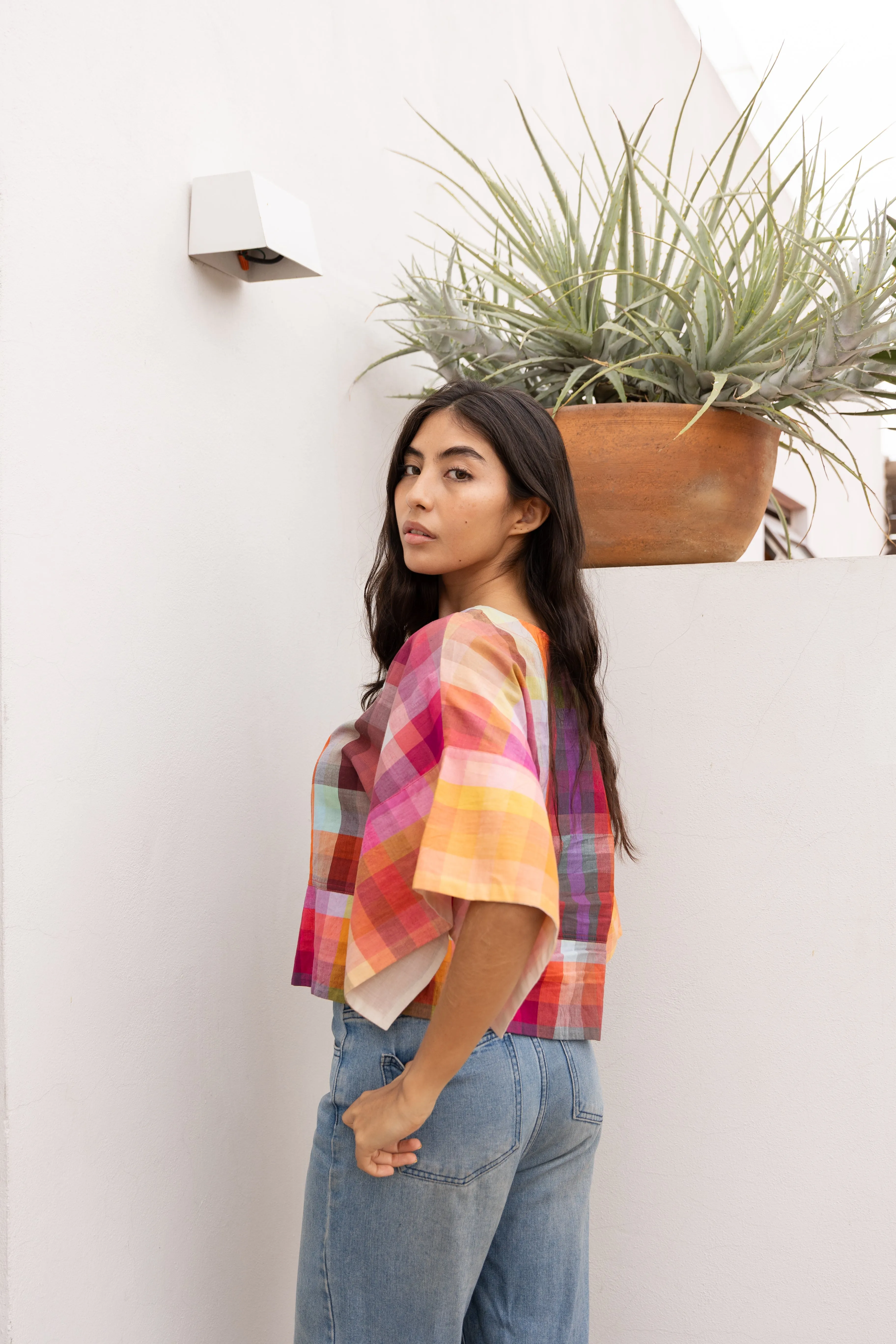 MIRA TOP | ORCHARD CHEX sold by Rujuta Sheth product image thumbnail 4