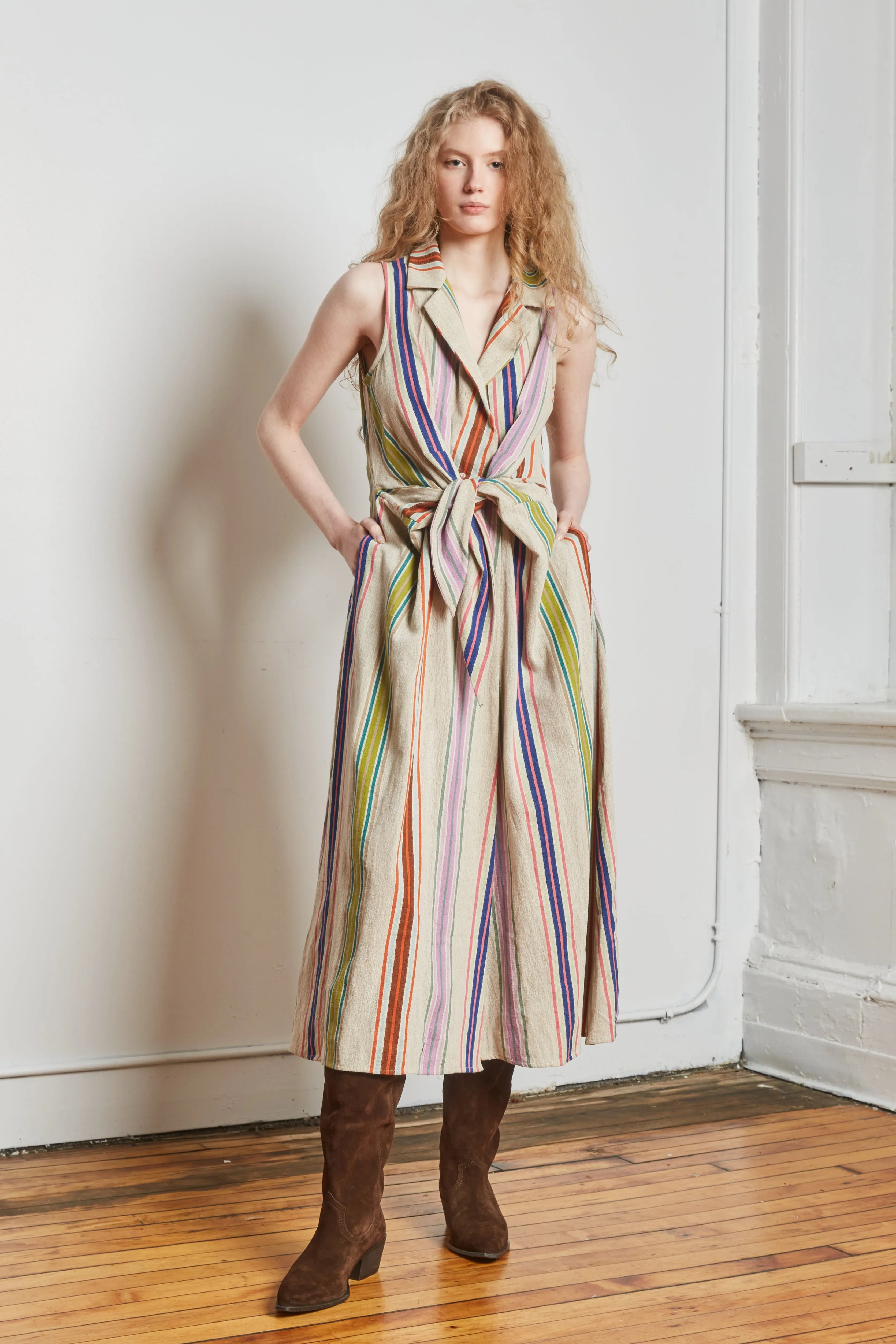 EMILY DRESS | KULFI STRIPES sold by Rujuta Sheth product image thumbnail 5