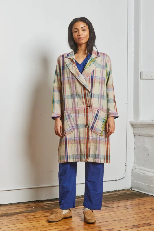 BARNEY TRENCH | KULFI CHEX made by Rujuta Sheth