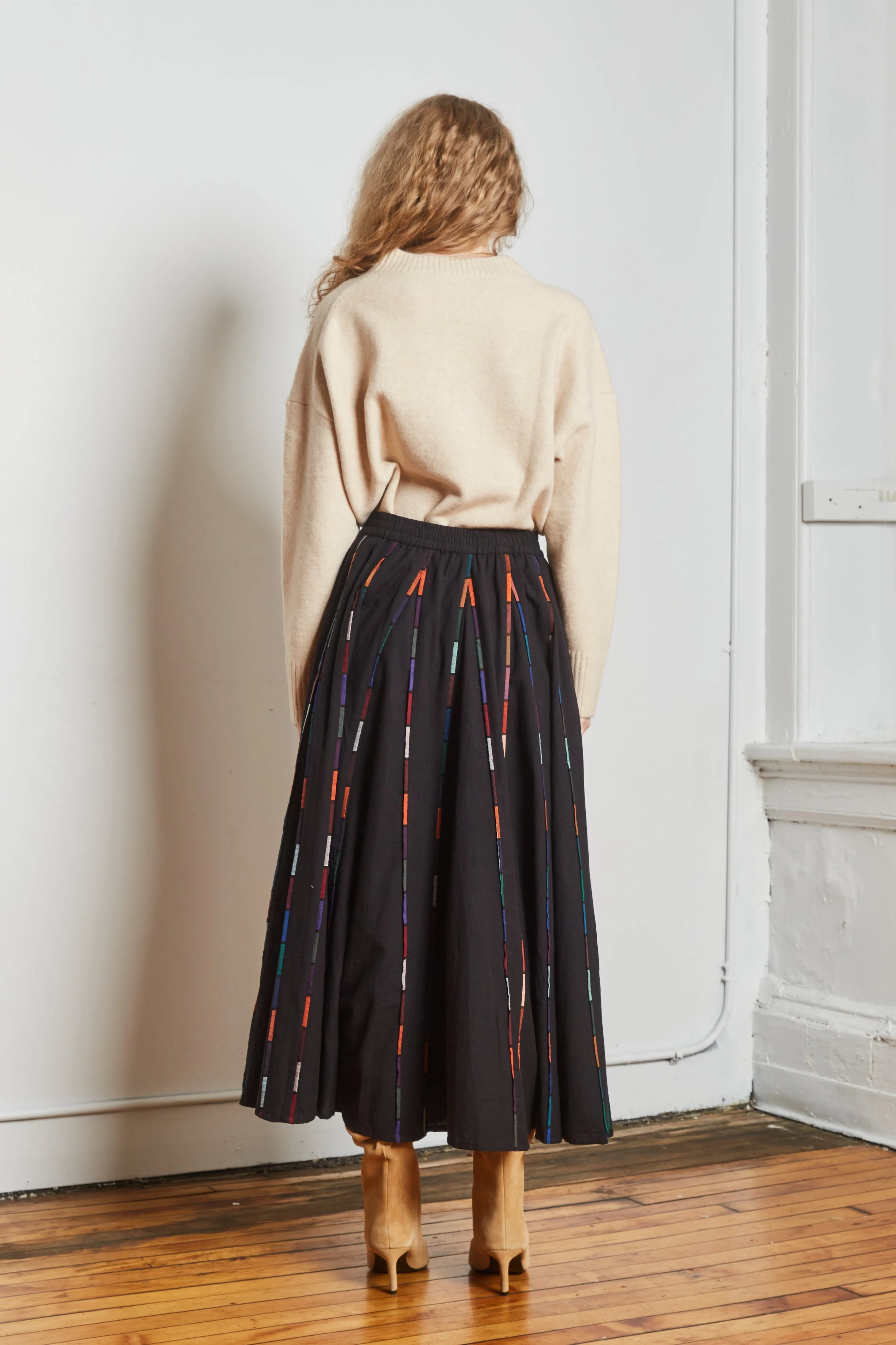 KATE SKIRT | NOIR MULTI sold by Rujuta Sheth product image thumbnail 4