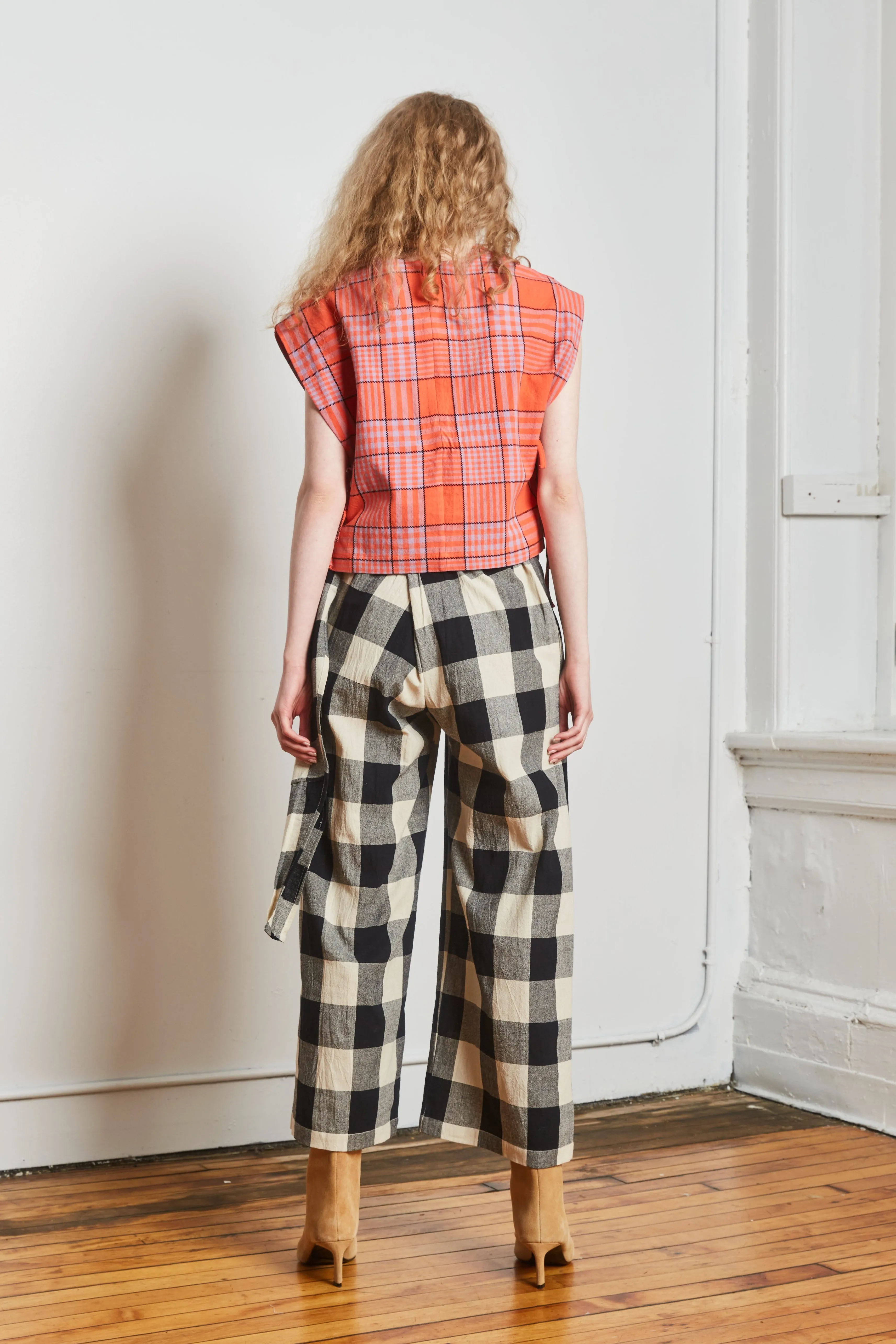 DAYNA TOP | HIBISCUS GRID sold by Rujuta Sheth product image thumbnail 4