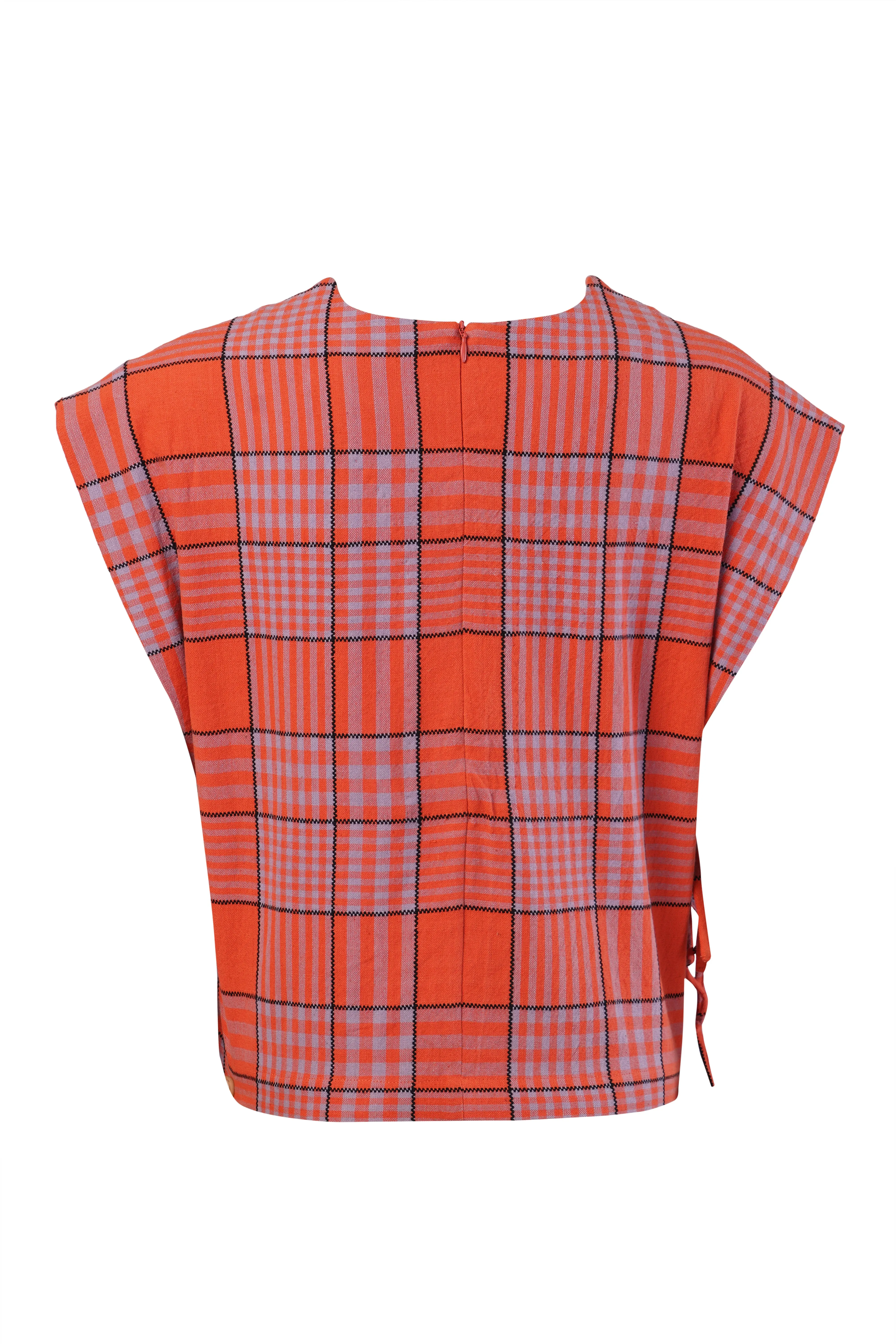 DAYNA TOP | HIBISCUS GRID sold by Rujuta Sheth product image thumbnail 5