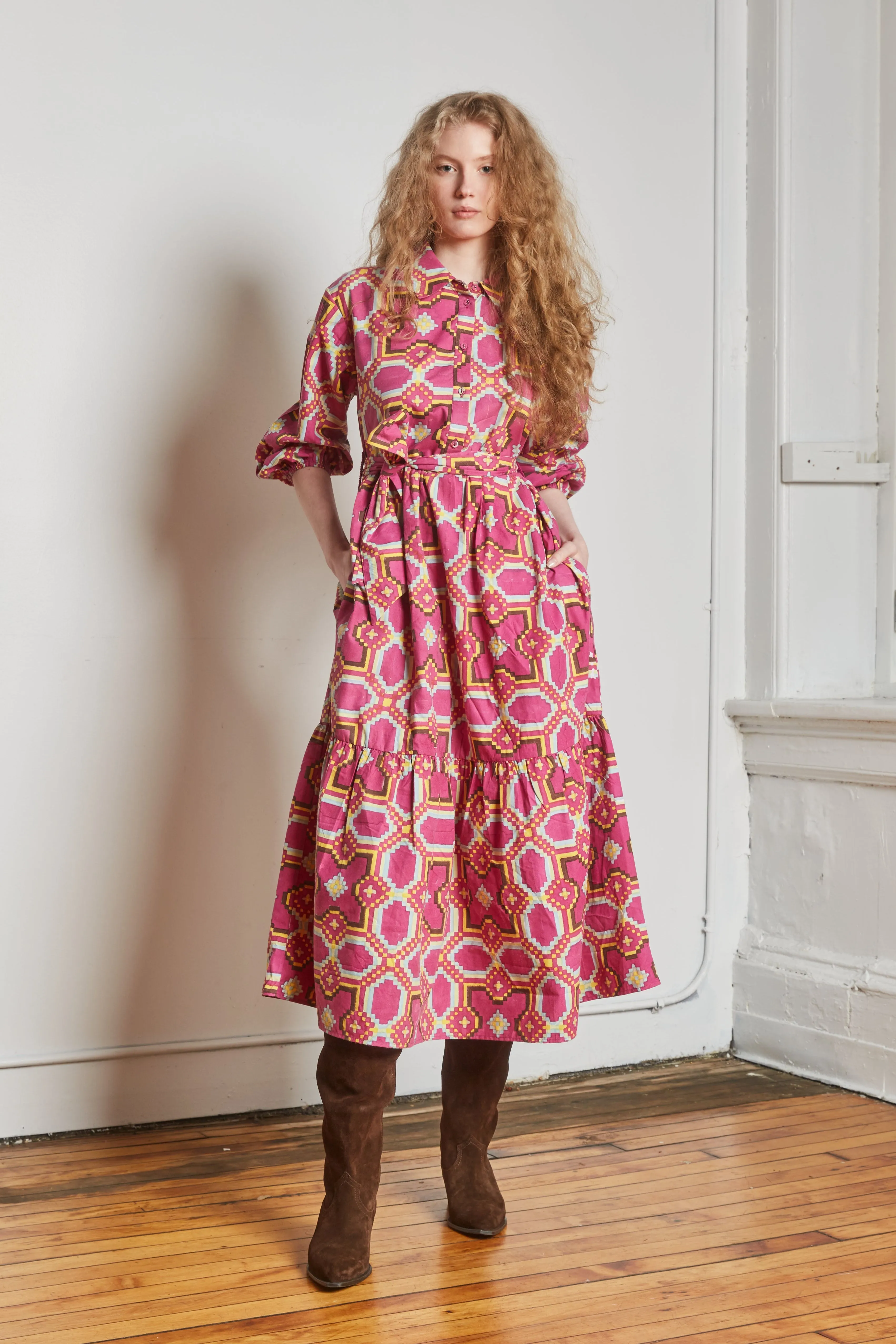 LAURIE DRESS | COURTYARD BERRY sold by Rujuta Sheth product image thumbnail 3