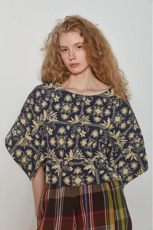 MIRA TOP | BOUQUET JACQUARD sold by Rujuta Sheth