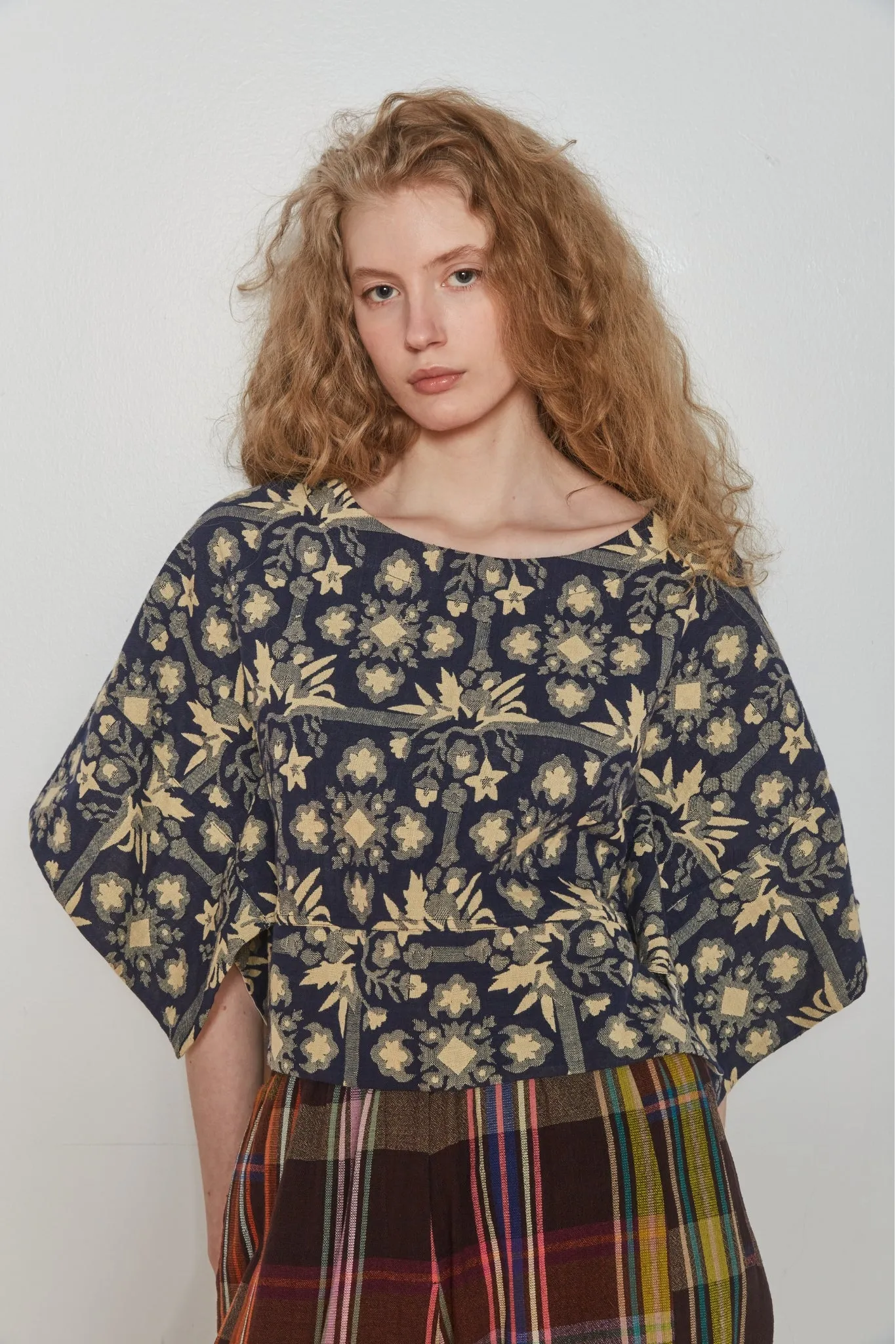 MIRA TOP | BOUQUET JACQUARD sold by Rujuta Sheth