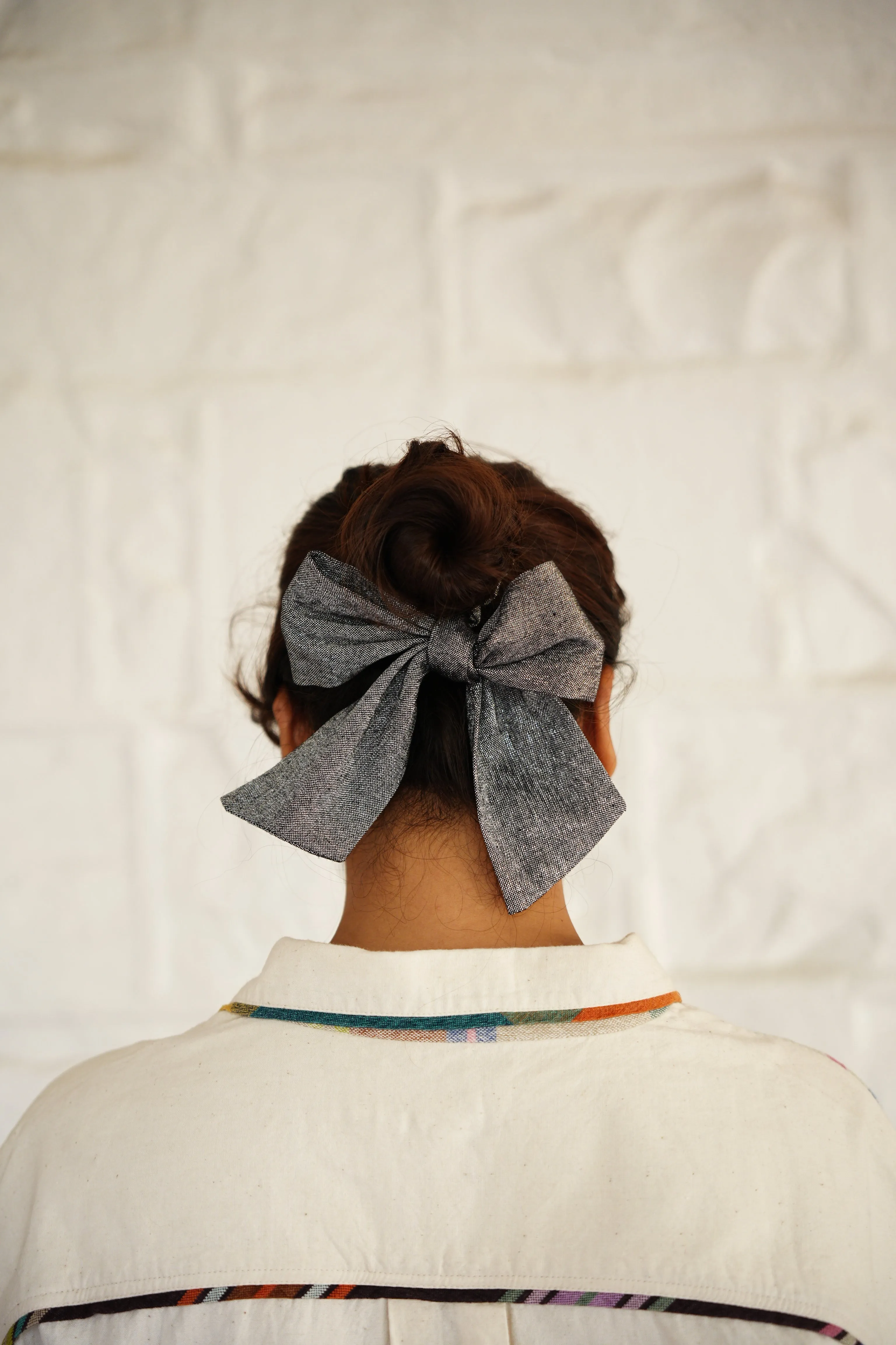 TINSEL SCRUNCHIE | GREY sold by Rujuta Sheth