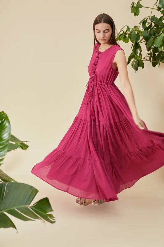 Tie Dress | Pomegranate sold by Rujuta Sheth