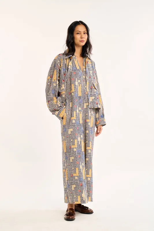 NINA JUMPSUIT | TIC TAC PRINT made by Rujuta Sheth