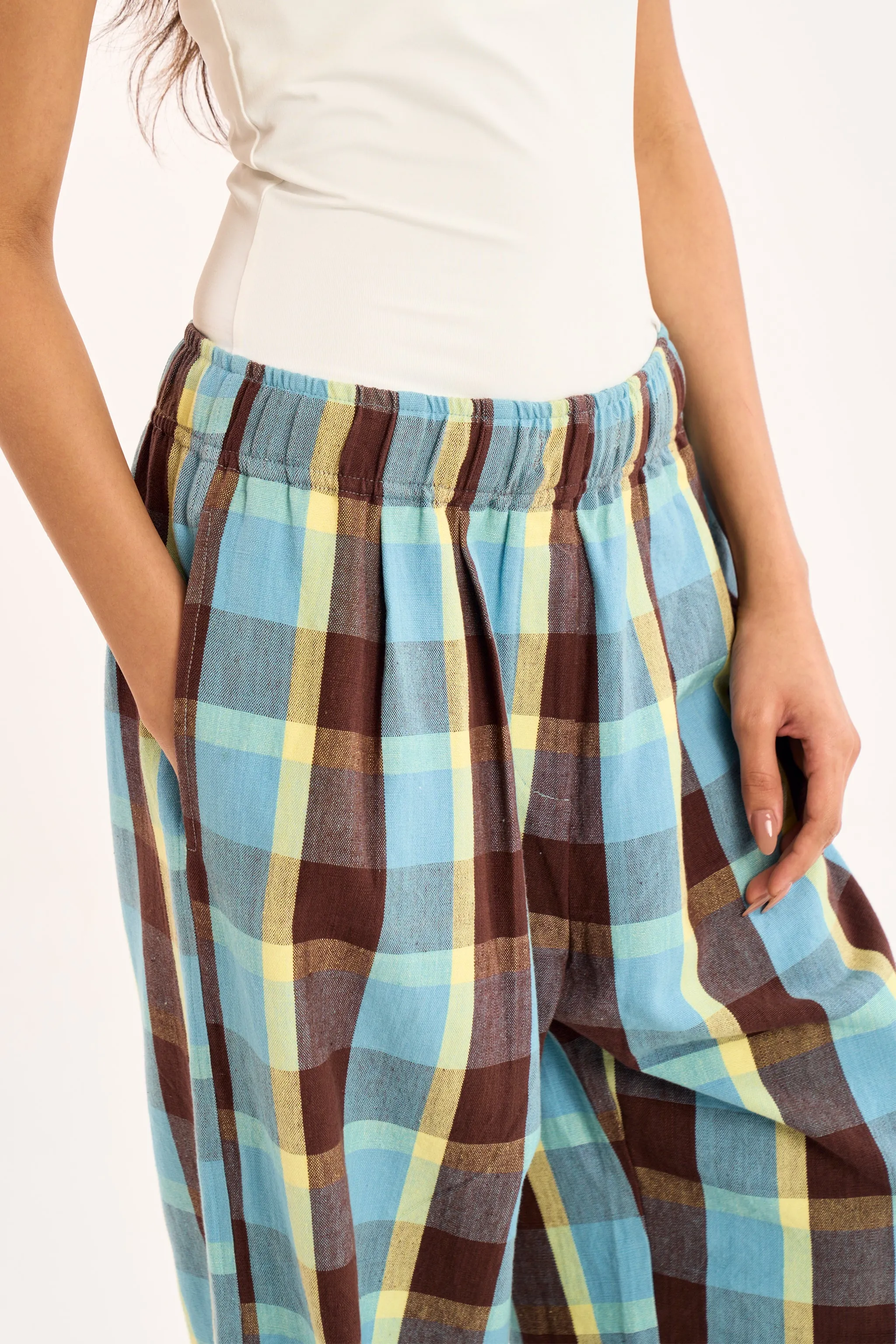 CAIRO PANTS | CEDAR CHEX sold by Rujuta Sheth product image thumbnail 4