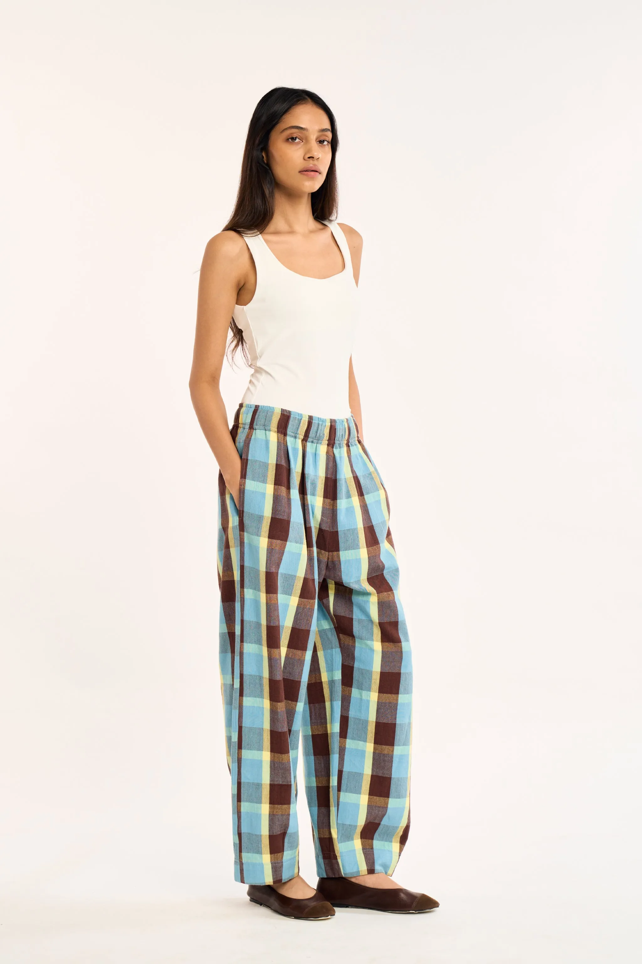 CAIRO PANTS | CEDAR CHEX sold by Rujuta Sheth