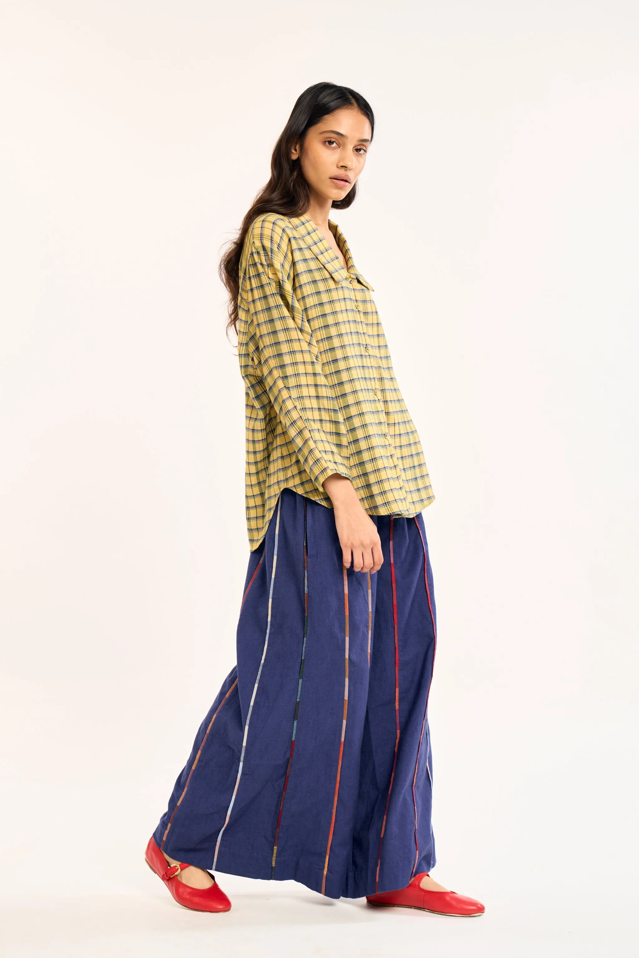 ISLA SHIRT | POLLEN CHEX sold by Rujuta Sheth product image thumbnail 3