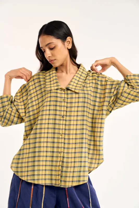 ISLA SHIRT | POLLEN CHEX made by Rujuta Sheth