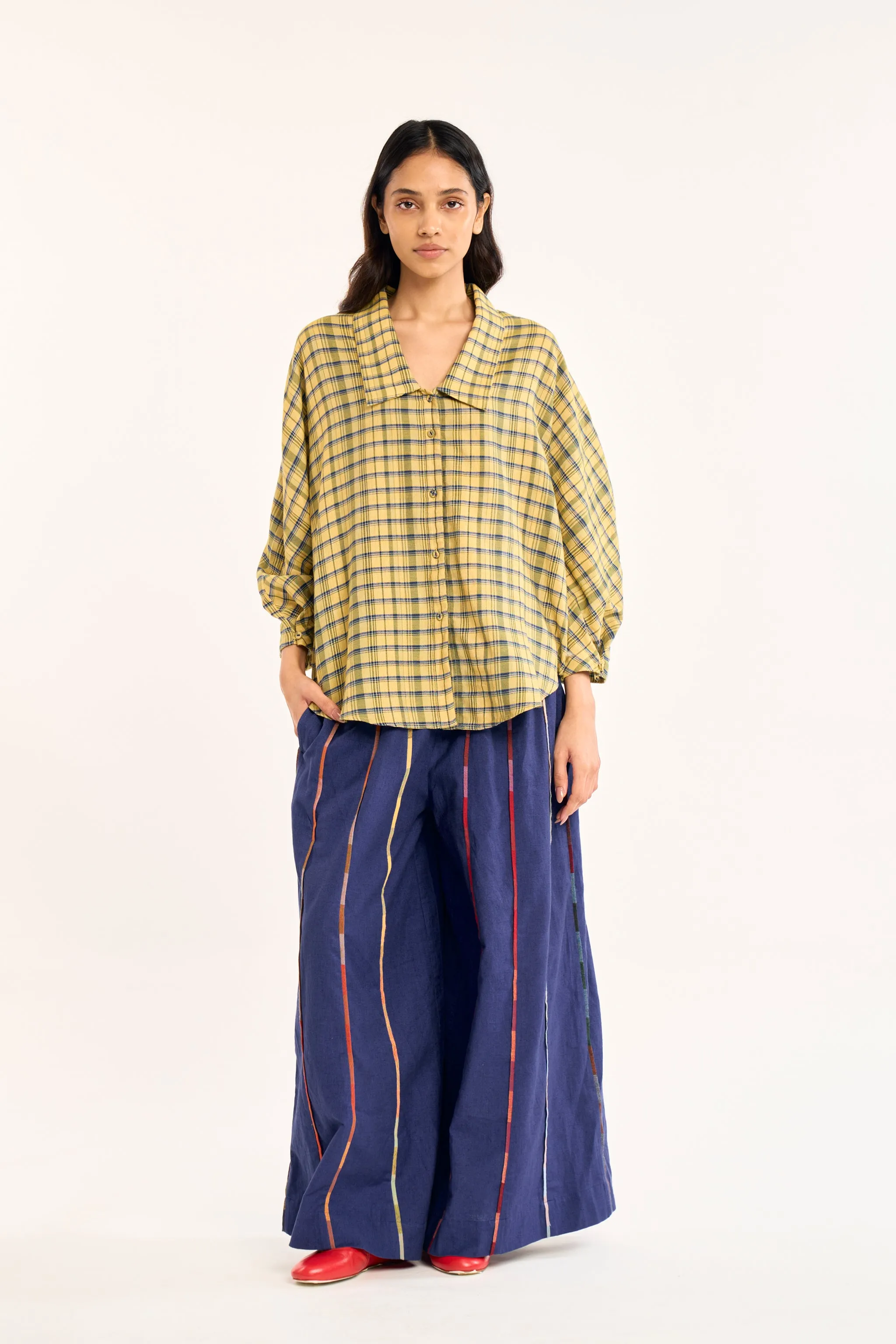 ISLA SHIRT | POLLEN CHEX sold by Rujuta Sheth product image thumbnail 4