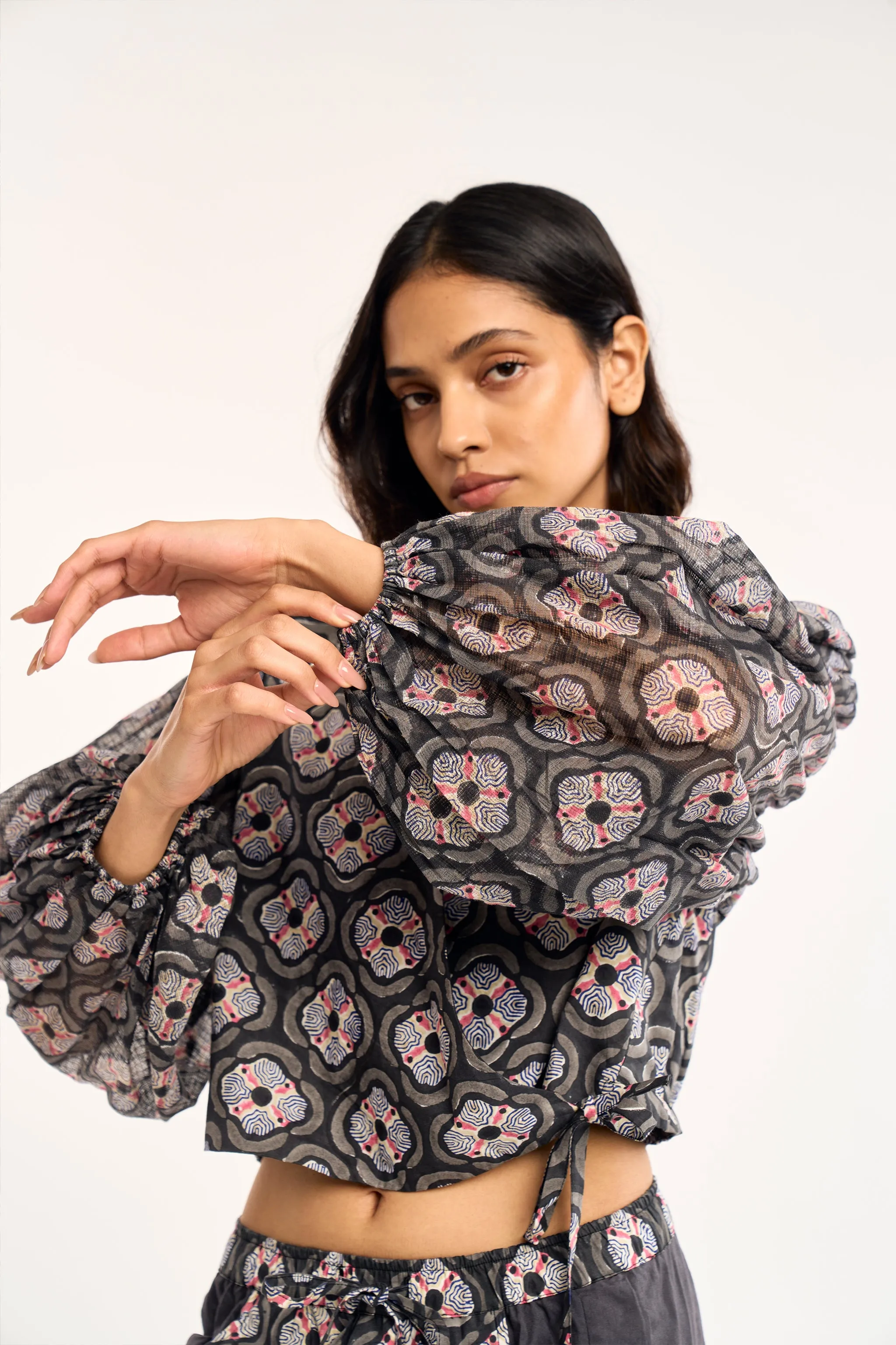 SOL TOP | CHARCOAL BOTANICA sold by Rujuta Sheth product image thumbnail 2