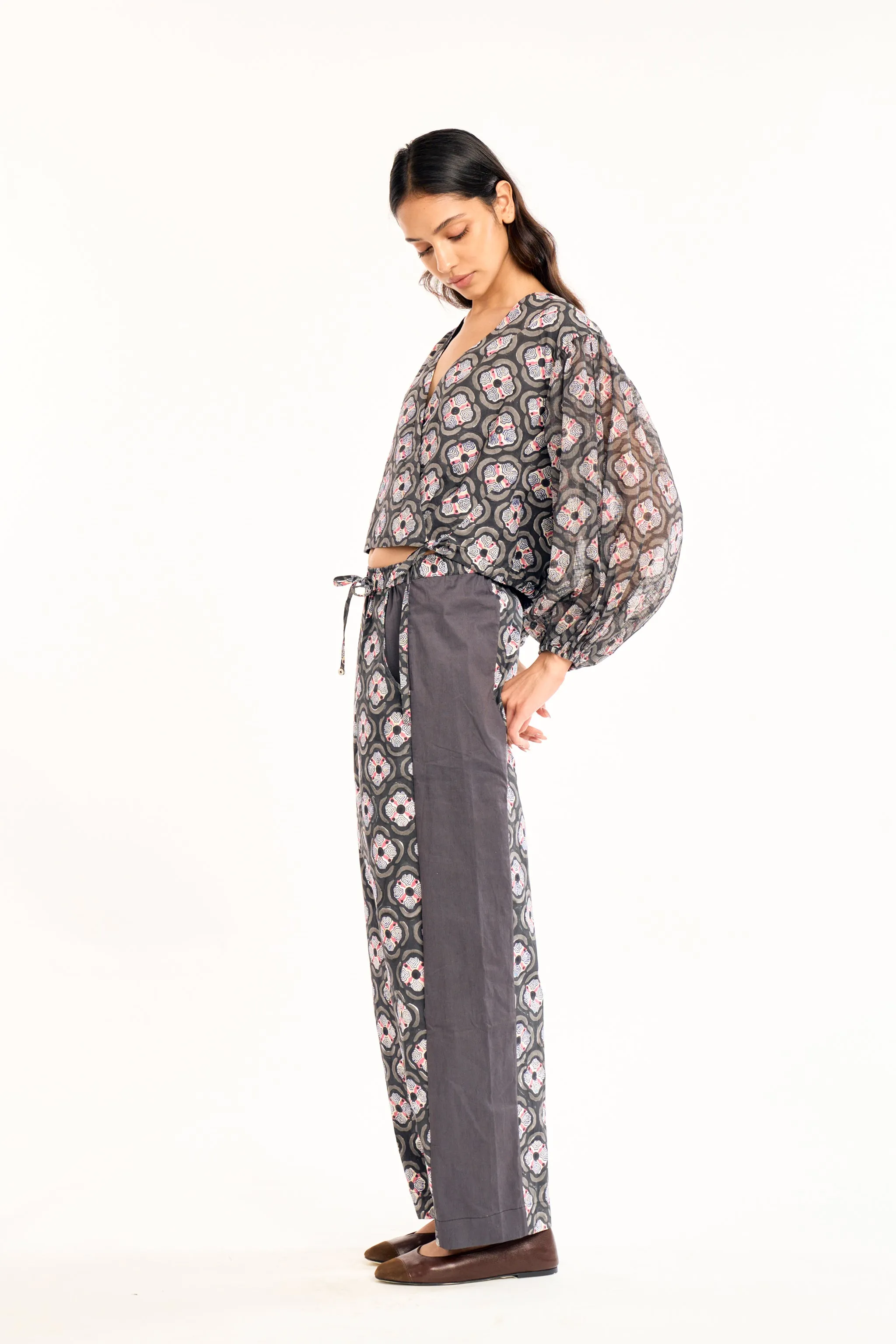 SOL TOP | CHARCOAL BOTANICA sold by Rujuta Sheth product image thumbnail 5