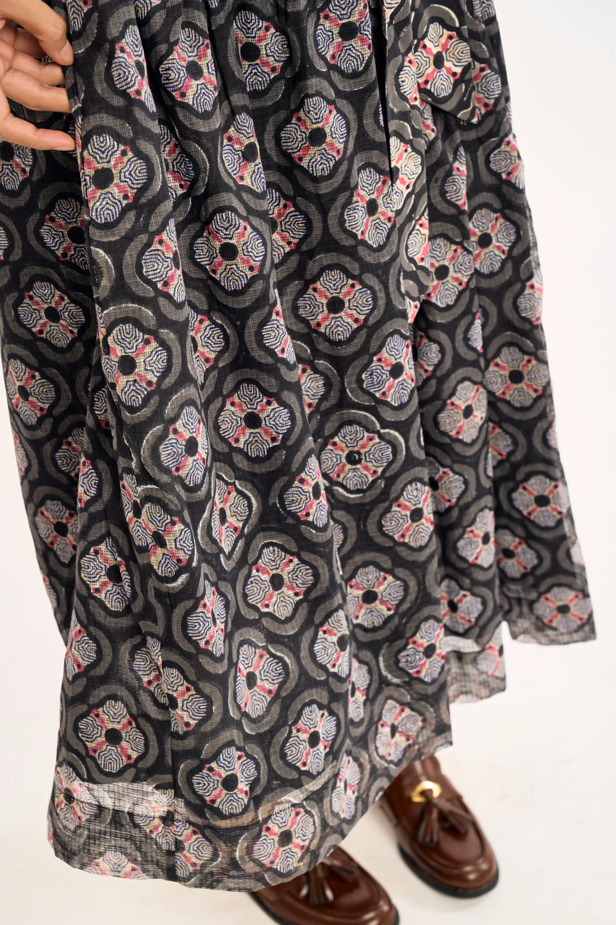 NOA DRESS | CHARCOAL BOTANICA sold by Rujuta Sheth product image thumbnail 4