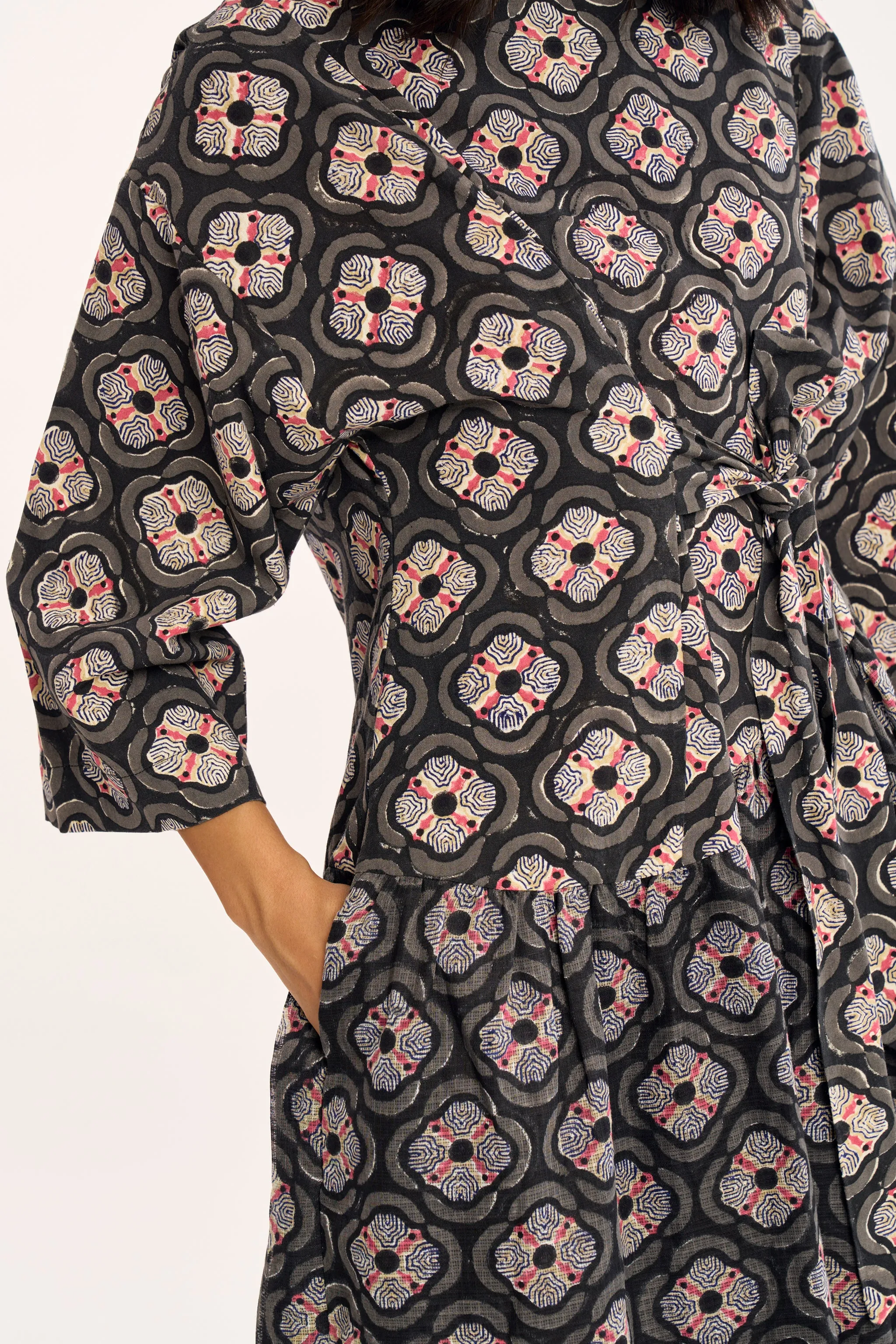 NOA DRESS | CHARCOAL BOTANICA sold by Rujuta Sheth product image thumbnail 5