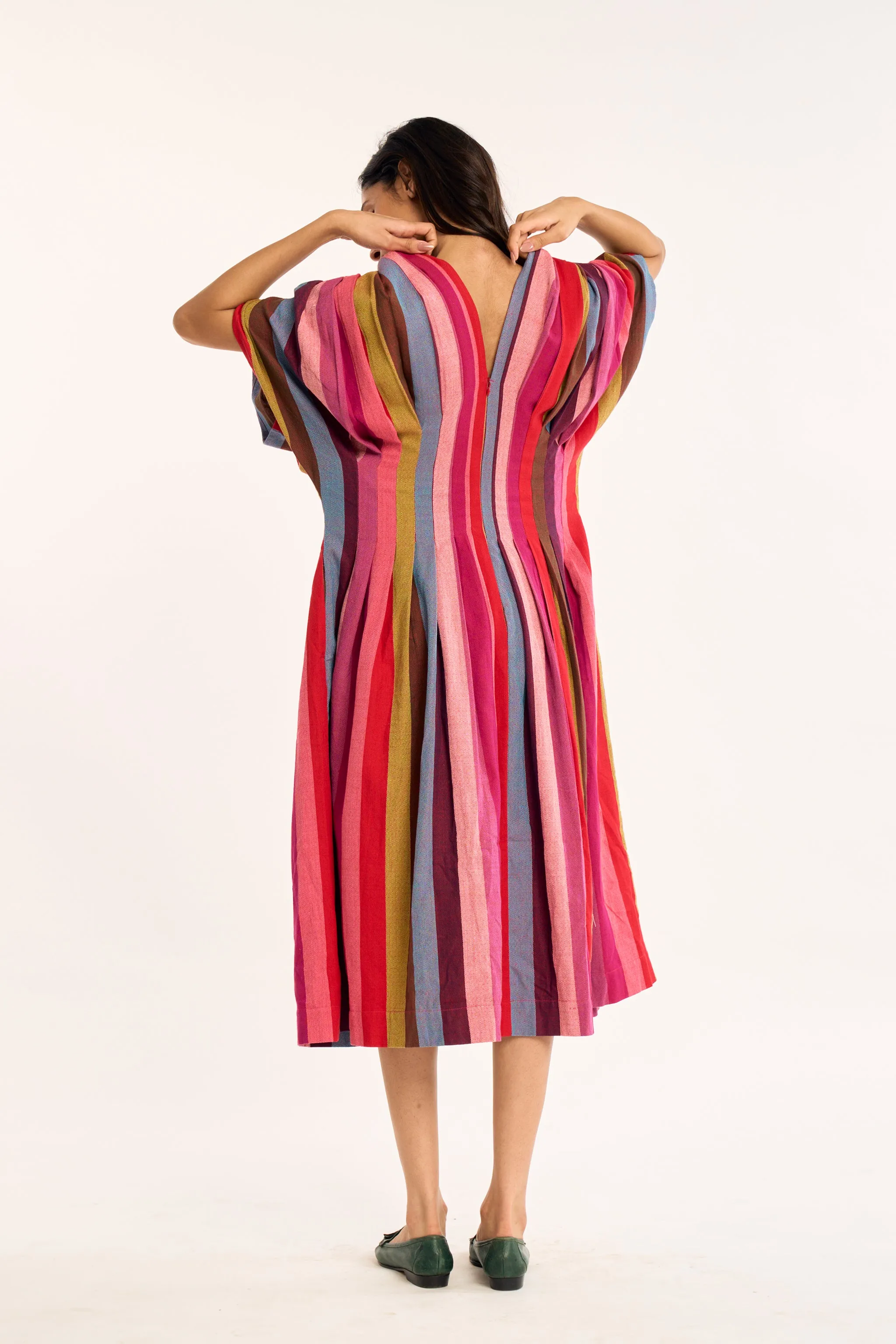 SOHO DRESS | MARGO STRIPES sold by Rujuta Sheth product image thumbnail 5