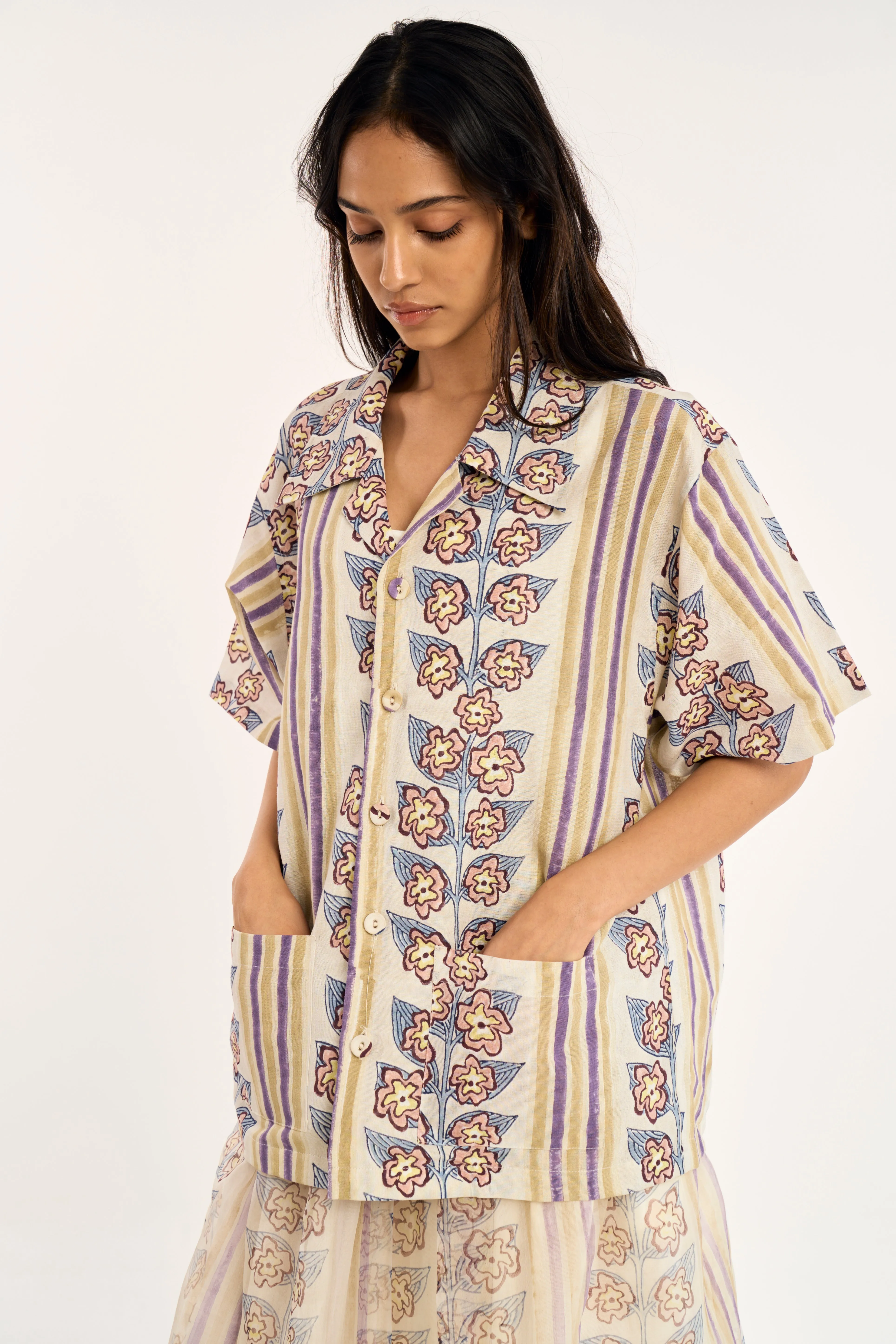 COSTA SHIRT | IRIS BLUSH sold by Rujuta Sheth product image thumbnail 2