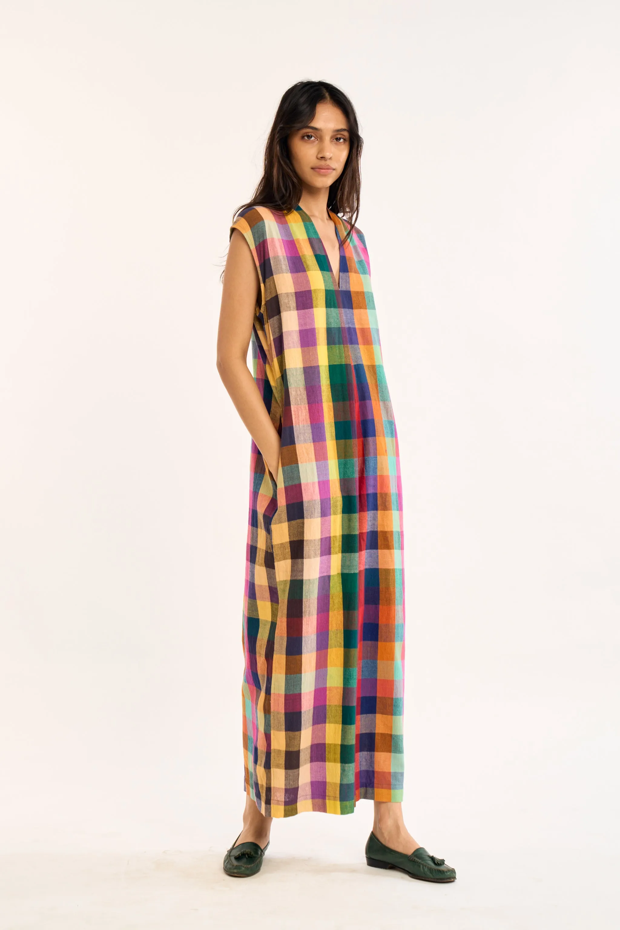 NINA JUMPSUIT | CARAVAN CHEX sold by Rujuta Sheth product image thumbnail 3