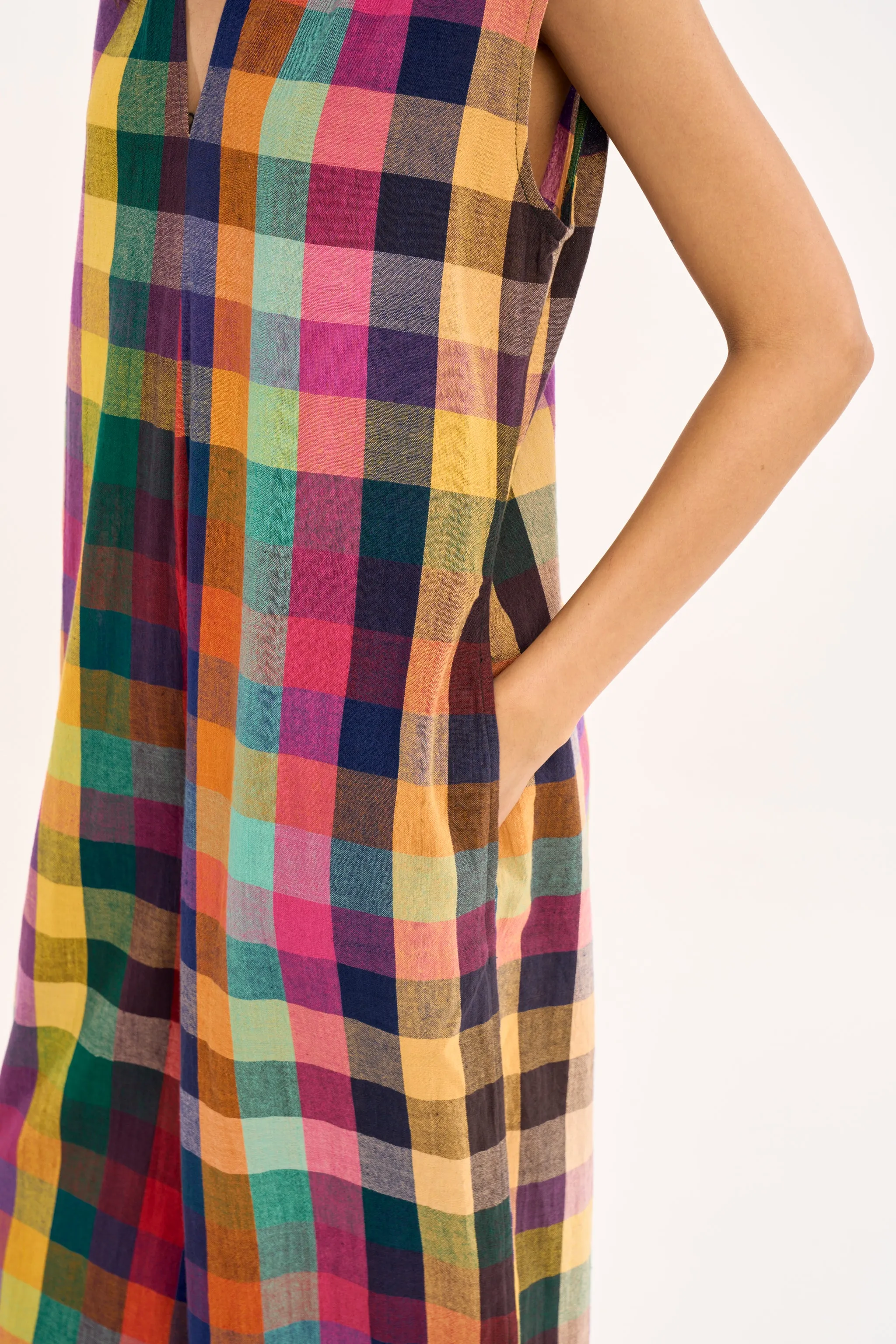 NINA JUMPSUIT | CARAVAN CHEX sold by Rujuta Sheth product image thumbnail 5