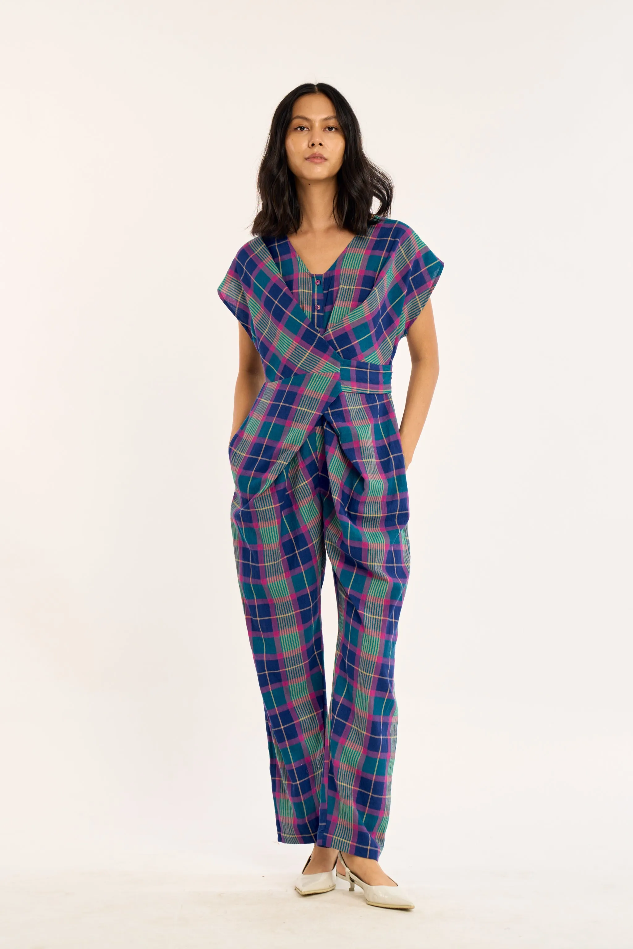 VENUS WRAP JUMPER | ELECTRIC IVY sold by Rujuta Sheth