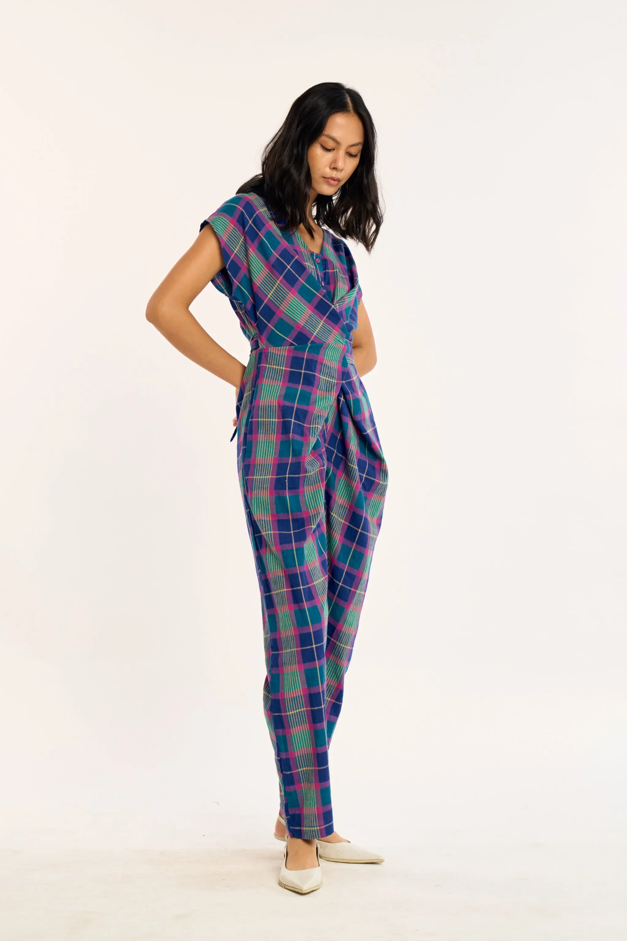 VENUS WRAP JUMPER | ELECTRIC IVY sold by Rujuta Sheth product image thumbnail 2