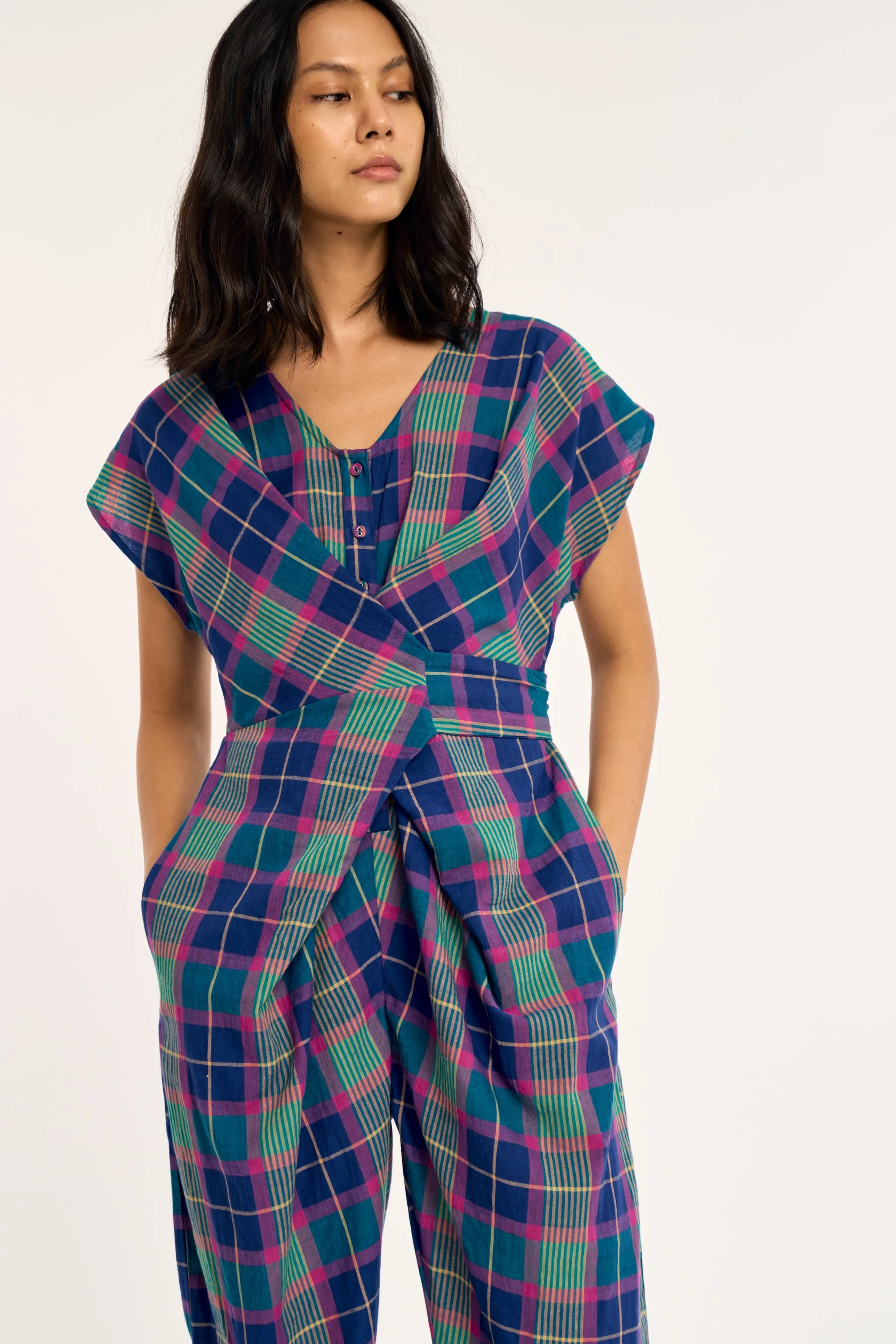 VENUS WRAP JUMPER | ELECTRIC IVY sold by Rujuta Sheth product image thumbnail 4