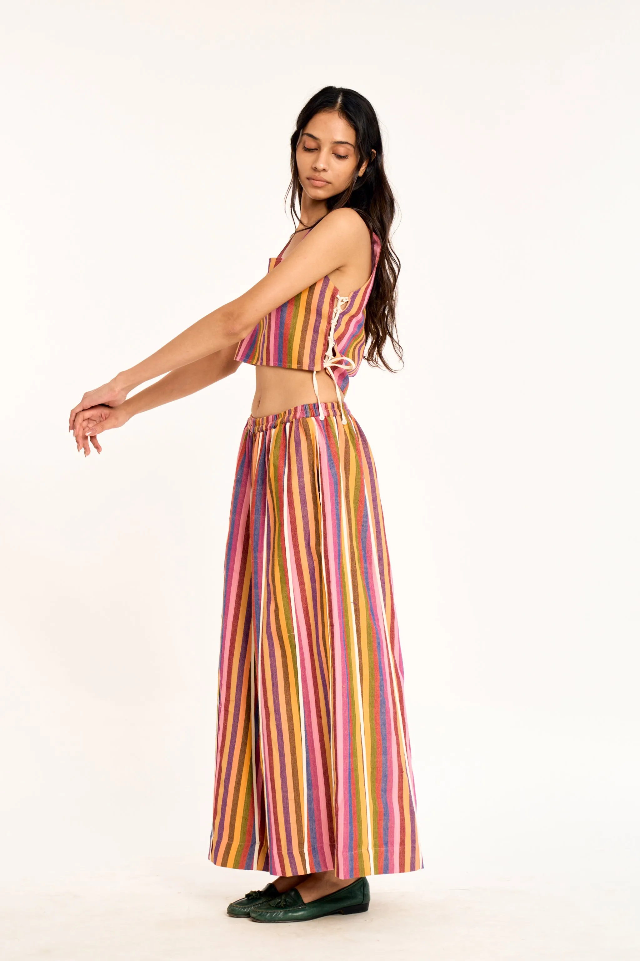 CLOVER PANTS | CRAYON STRIPES sold by Rujuta Sheth product image thumbnail 3