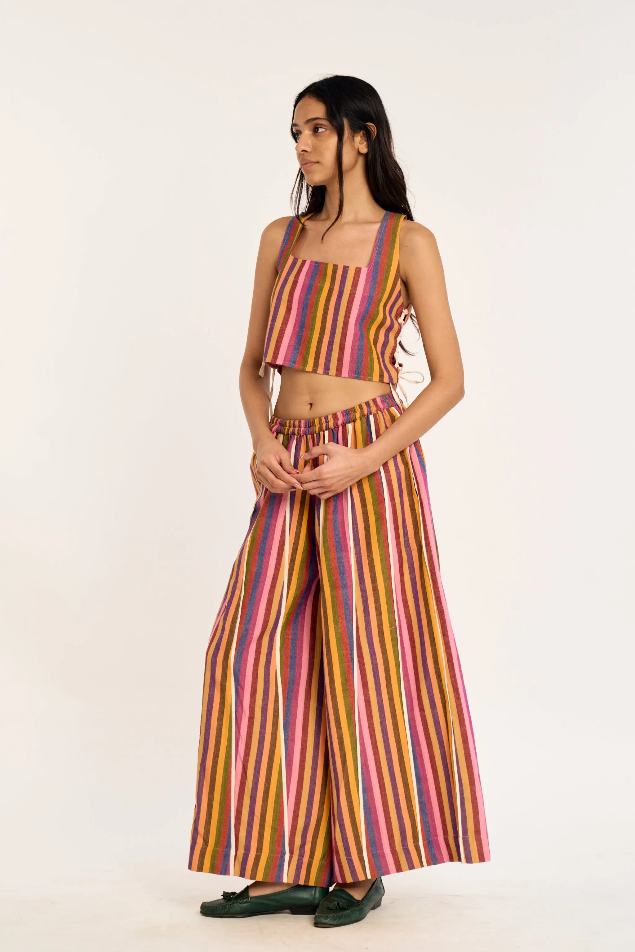 CLOVER PANTS | CRAYON STRIPES sold by Rujuta Sheth product image thumbnail 2