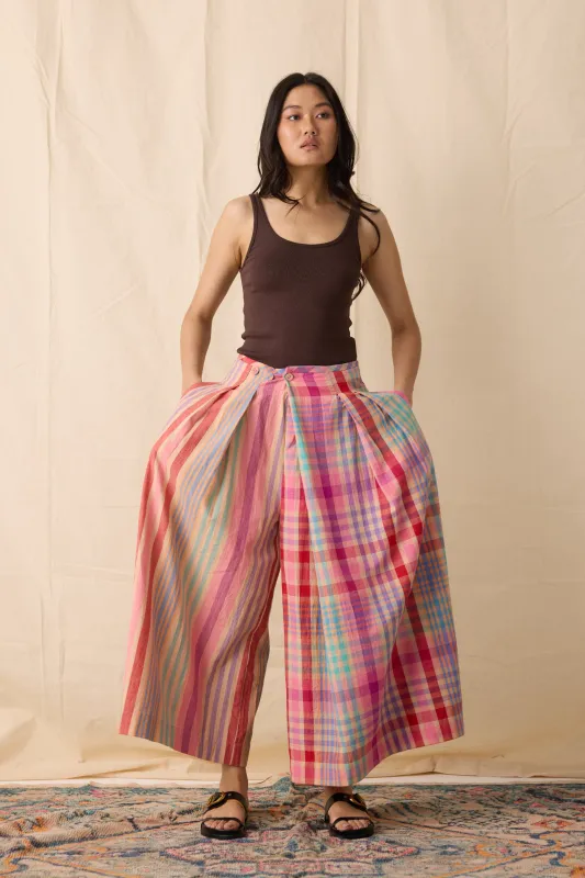 FRIDA PANTS | POPSICLE CHEX + STRIPE made by Rujuta Sheth