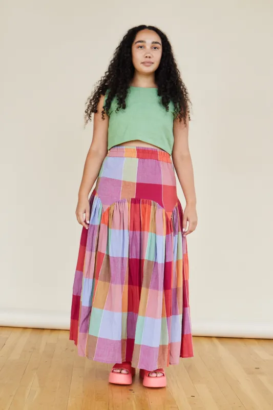 LEILA SKIRT | PICNIC CHEX sold by Rujuta Sheth