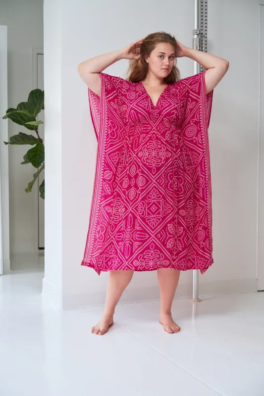 MARIE CINCH KAFTAN | BERRY BANDANA sold by Rujuta Sheth