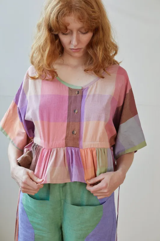 BLYTHE TOP | MERIDA CHEX sold by Rujuta Sheth
