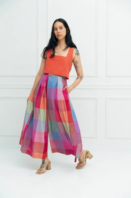 FRIDA PANTS | PRISM CHEX sold by Rujuta Sheth