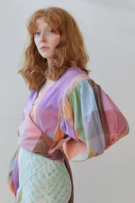 GREENWICH TOP | MERIDA CHEX sold by Rujuta Sheth