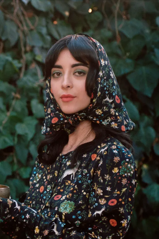 Silk Scarf - Black Illuminated - Pre-Order sold by Samantha Pleet