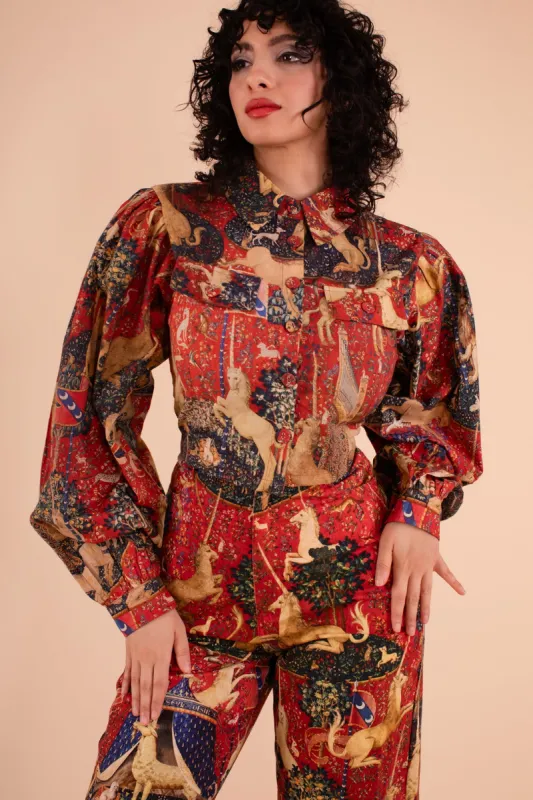 Bergamot Blouse - Tapestry Print made by Samantha Pleet