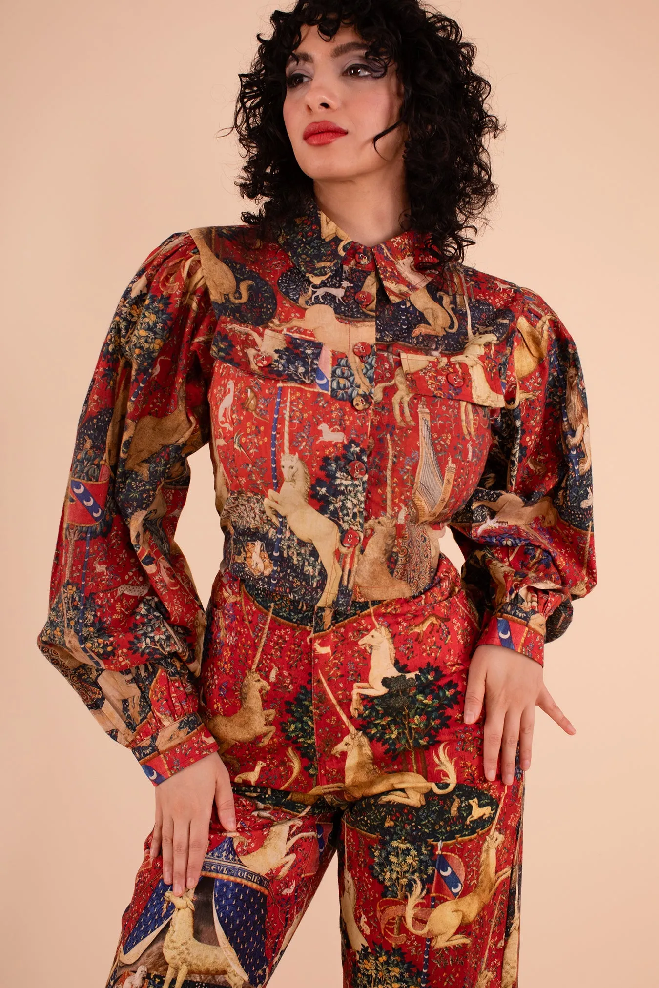 Bergamot Blouse - Tapestry Print sold by Samantha Pleet