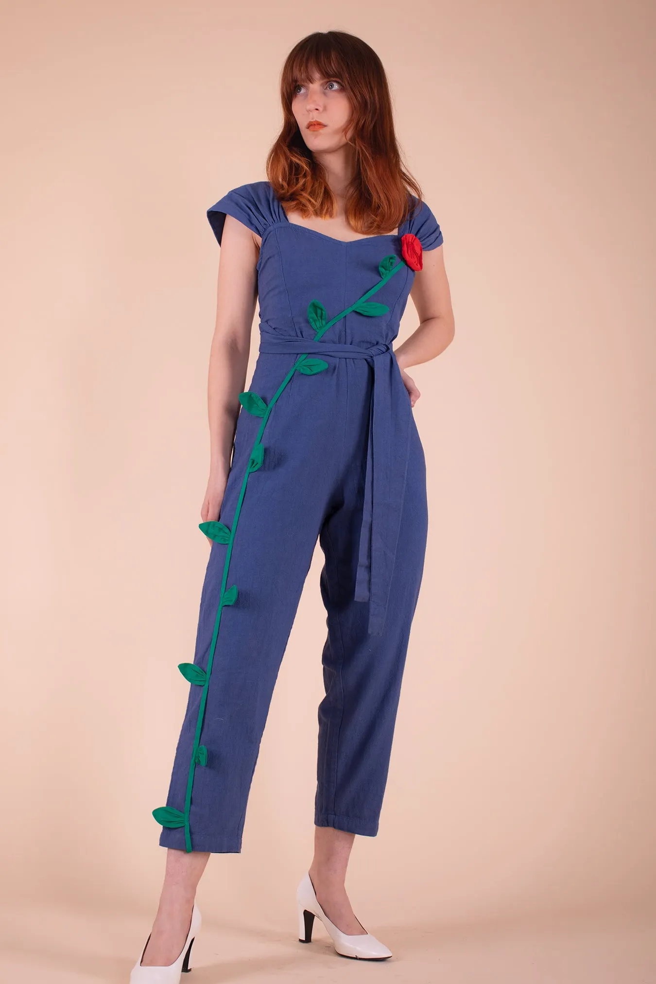 Climbing Rose Jumpsuit - Indigo sold by Samantha Pleet product image thumbnail 4