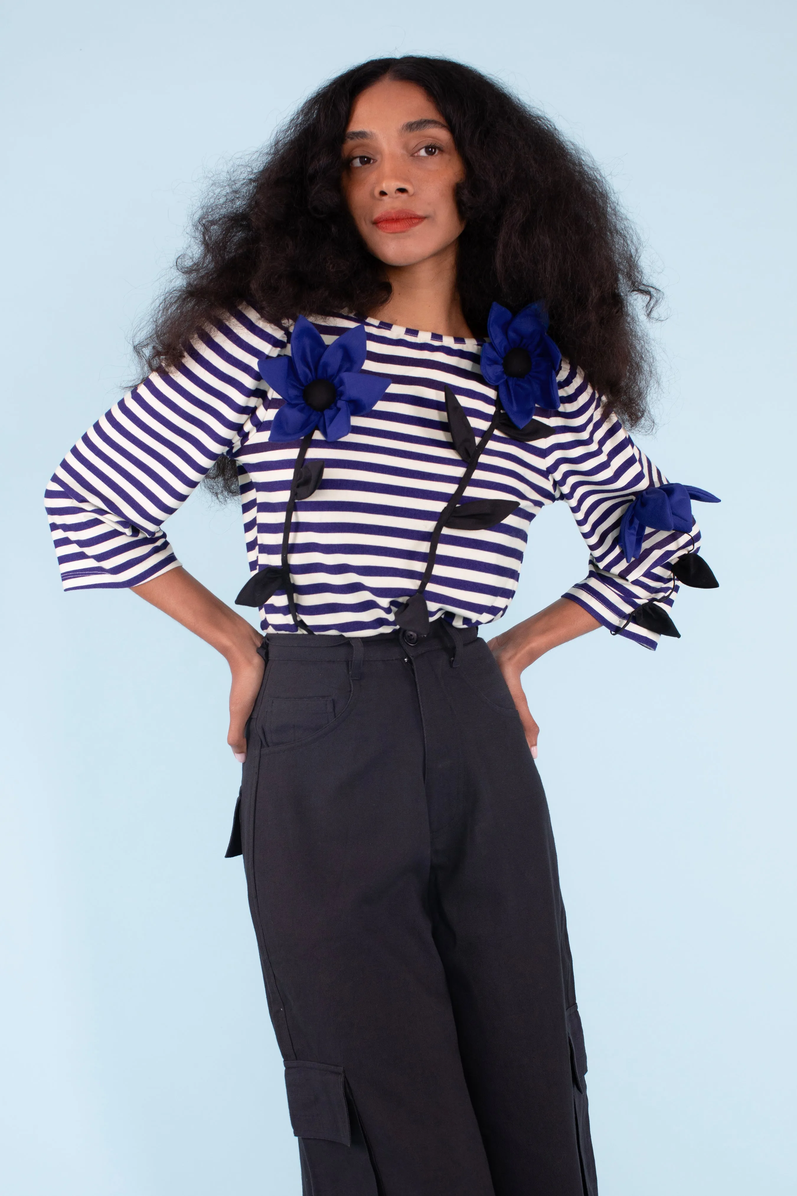 Boat Flower Shirt - Stripe sold by Samantha Pleet product image thumbnail 3
