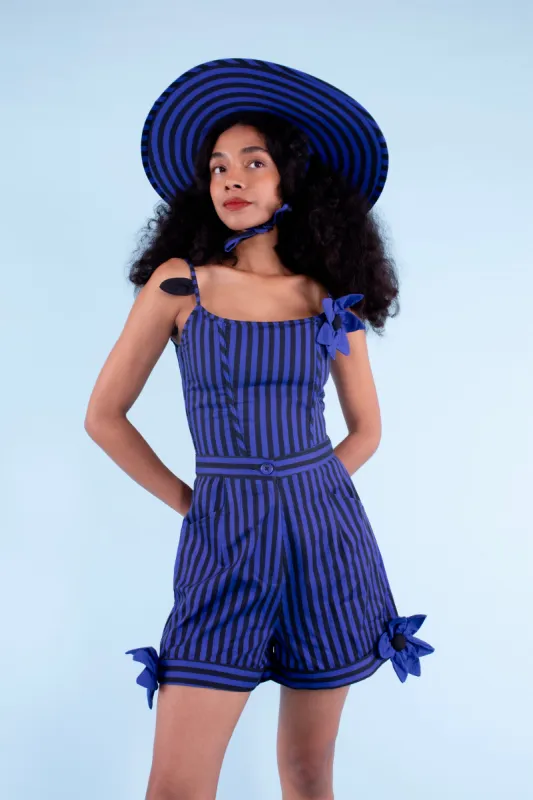Ghost Shorts - Blue Stripe - Sample Sale made by Samantha Pleet