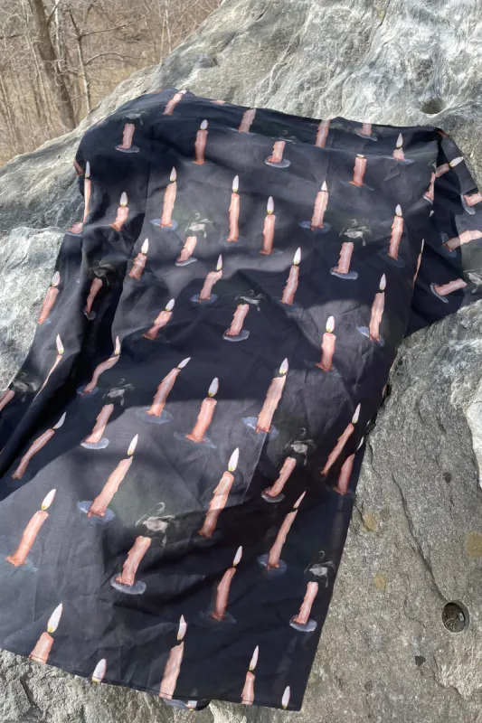 Candle Scarf made by Samantha Pleet