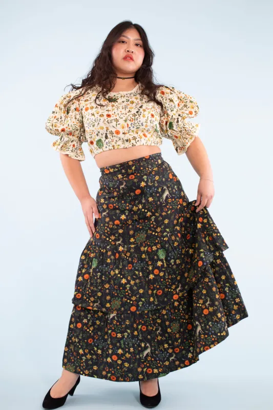 Lovelace Skirt - Black Illuminated made by Samantha Pleet